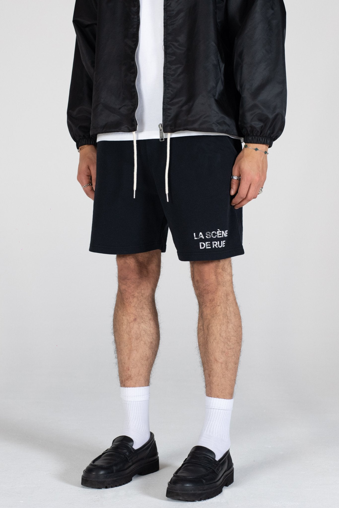 COACH JACKET LSDR - COACH JACKET LA SCENE DE RUE - OVERSIZED SUMMER JACKET LSDR - NYLON JACKET BLACK STREETWEAR OVERSIZED - FEAR OF GOD JACKET - OVERSIZED JACKET WITH COLLAR - OVERSIZED LOGO JACKET - REPRESENT COACH JACKET - POLYESTER JACKET STEETWEAR BLACK WHITE - JACKET WITH CORDS YKK ZIPPER