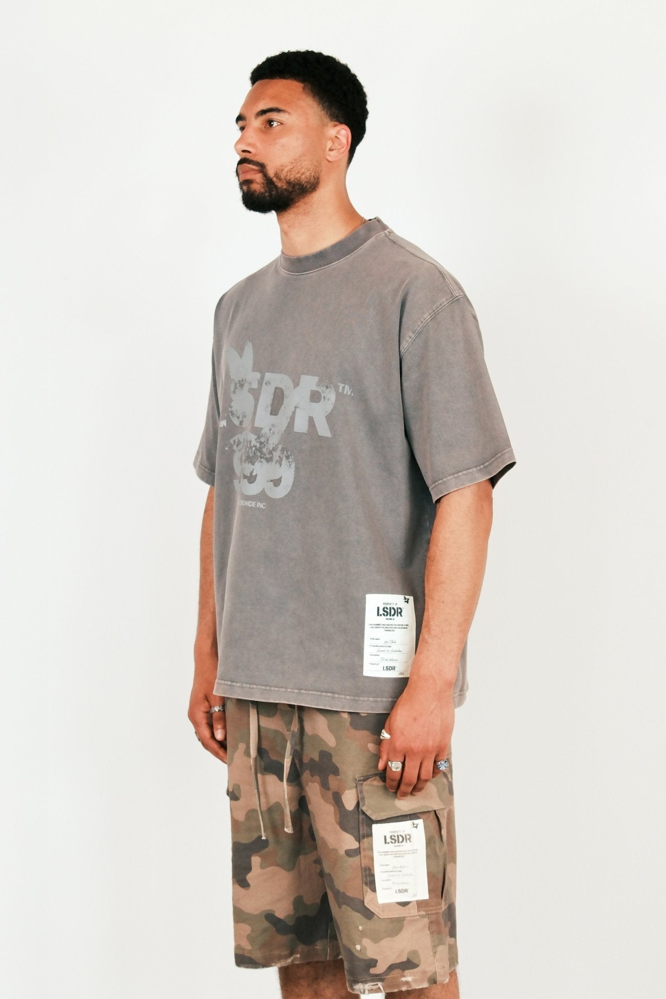 999 T-SHIRT - WASHED GRAY - LA SCÈNE DE RUET-ShirtLA SCÈNE DE RUELA SCÈNE DE RUE