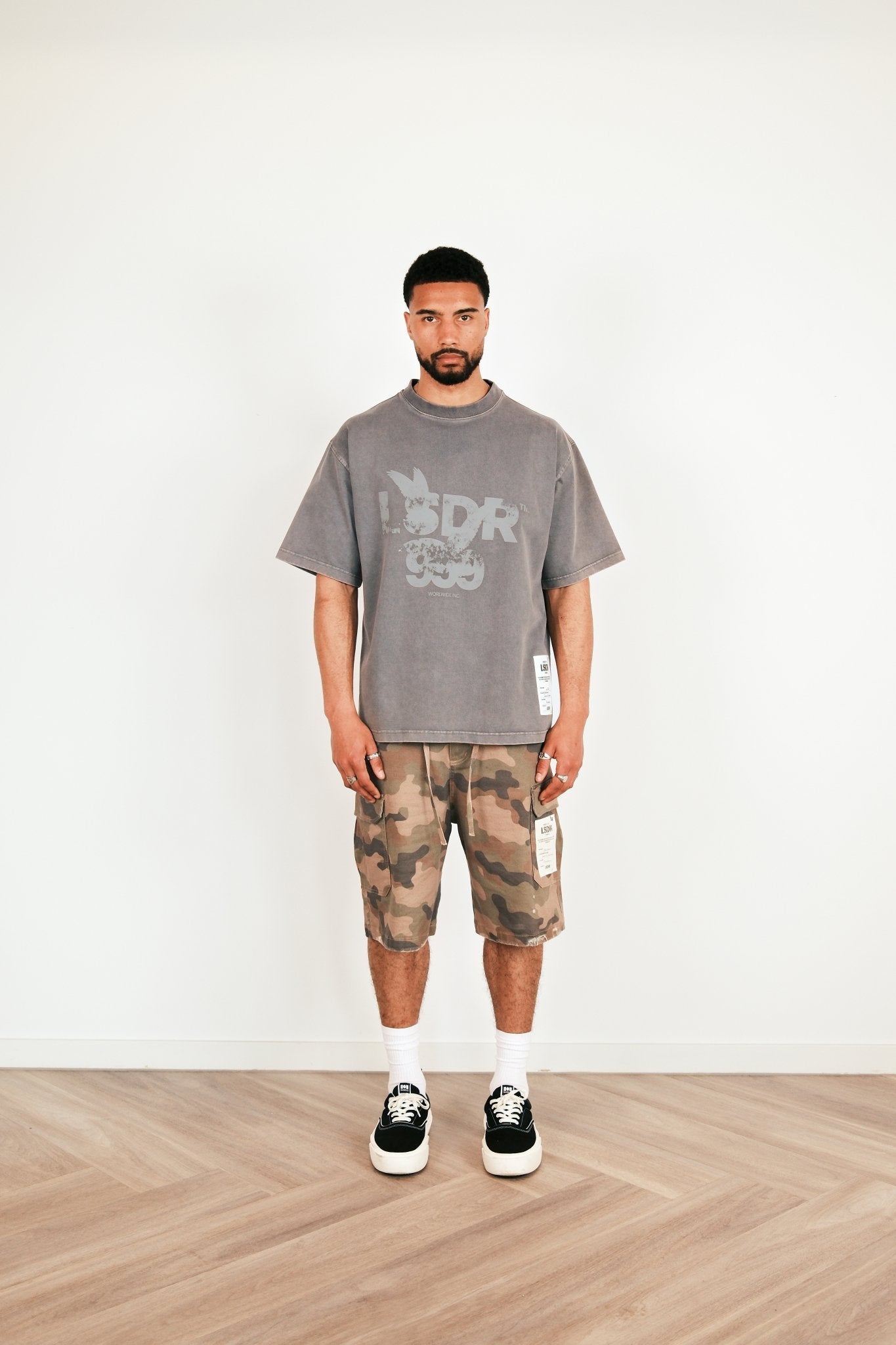 999 T-SHIRT - WASHED GRAY - LA SCÈNE DE RUET-ShirtLA SCÈNE DE RUELA SCÈNE DE RUE