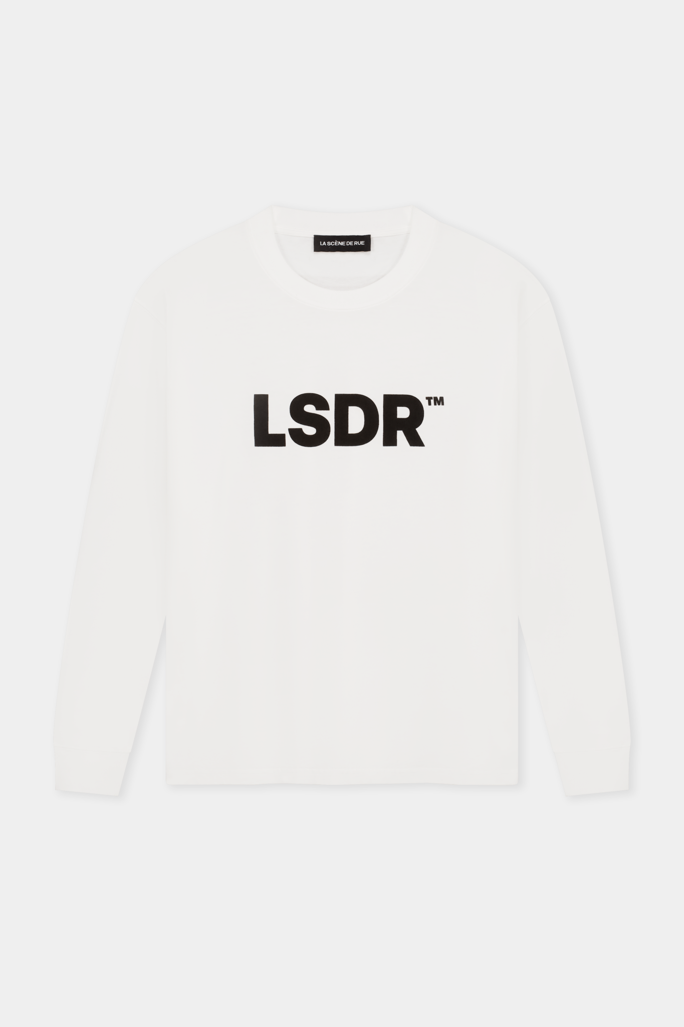 BOLD LOGO LONG SLEEVE - BRIGHT WHITE - LA SCÈNE DE RUELong sleeved T-shirtLA SCÈNE DE RUELA SCÈNE DE RUE