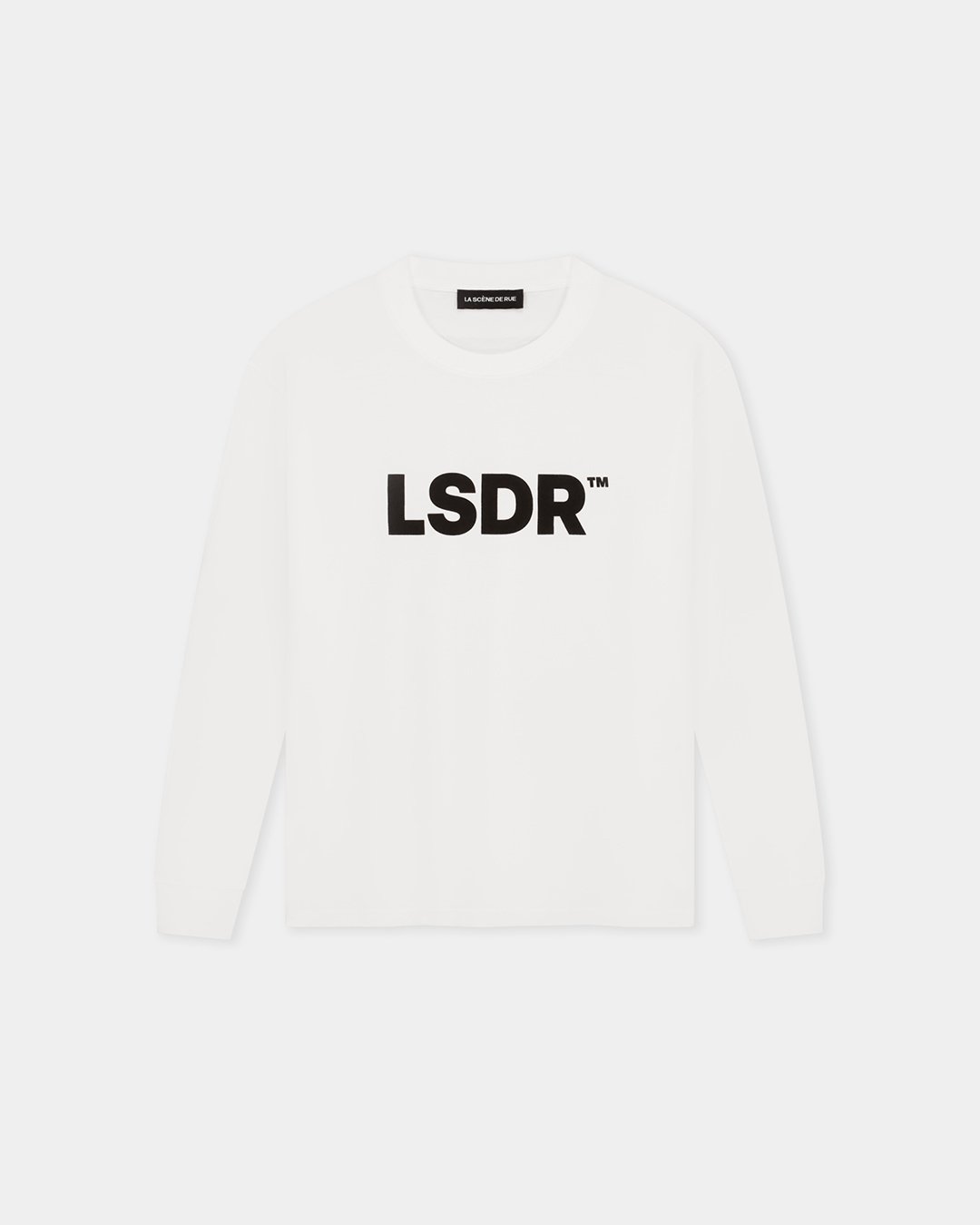 BOLD LOGO LONG SLEEVE - BRIGHT WHITE - LA SCÈNE DE RUELong sleeved T-shirtLA SCÈNE DE RUELA SCÈNE DE RUE