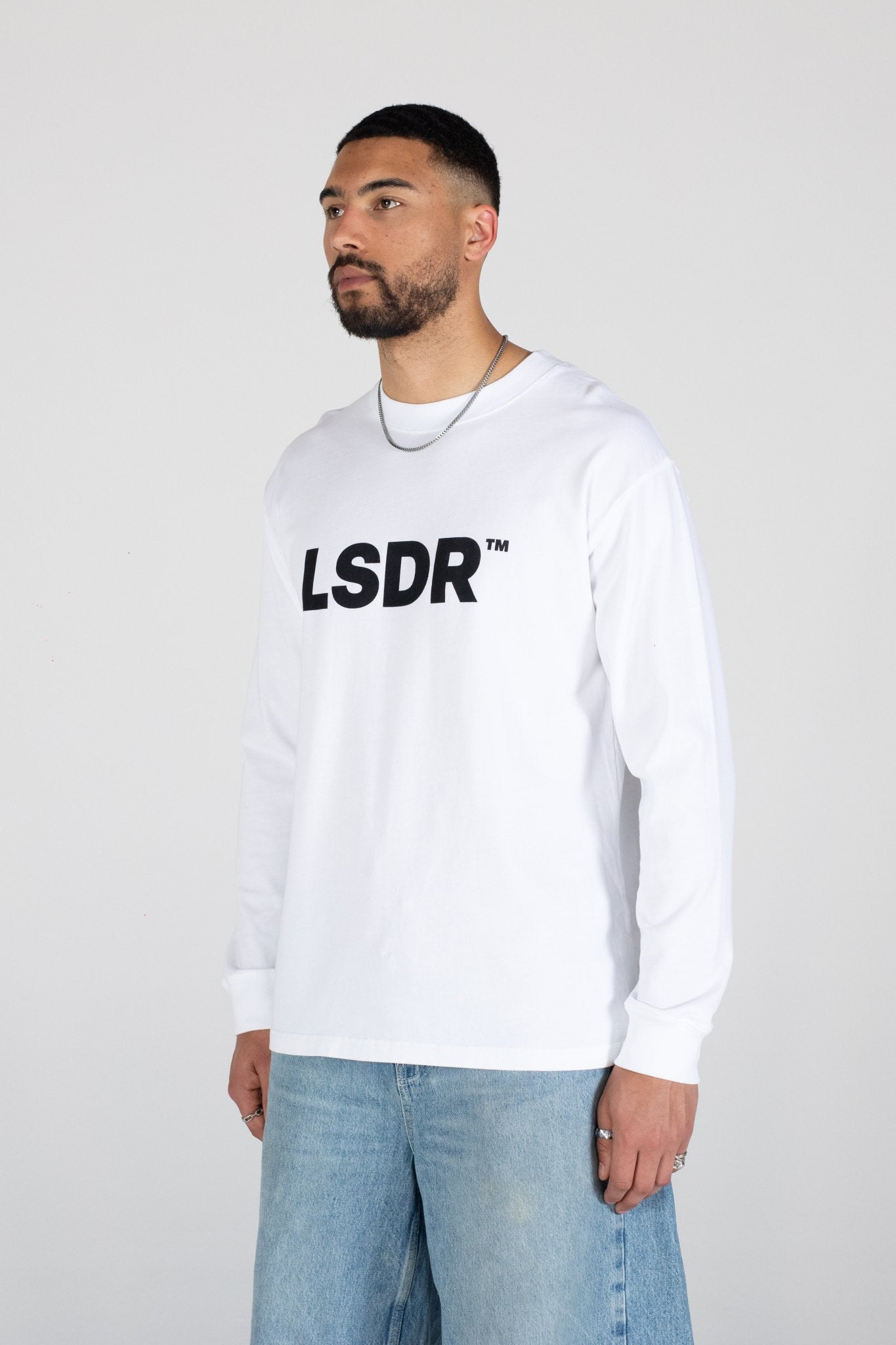 BOLD LOGO LONG SLEEVE - BRIGHT WHITE - LA SCÈNE DE RUELong sleeved T-shirtLA SCÈNE DE RUELA SCÈNE DE RUE