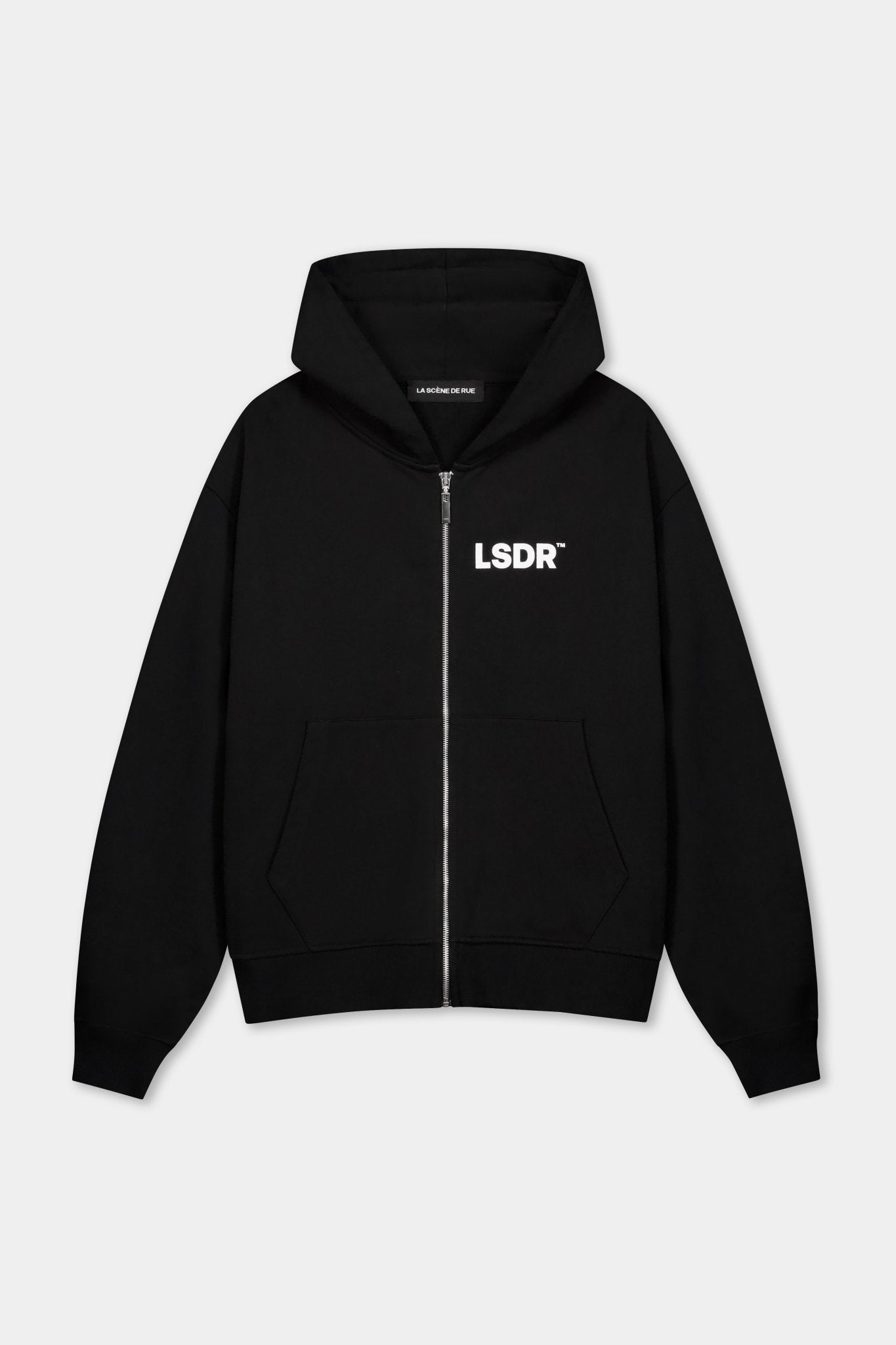 EXPLORERS ZIP HOODIE - JET BLACK - LA SCÈNE DE RUEZip hoodieLA SCÈNE DE RUELA SCÈNE DE RUE