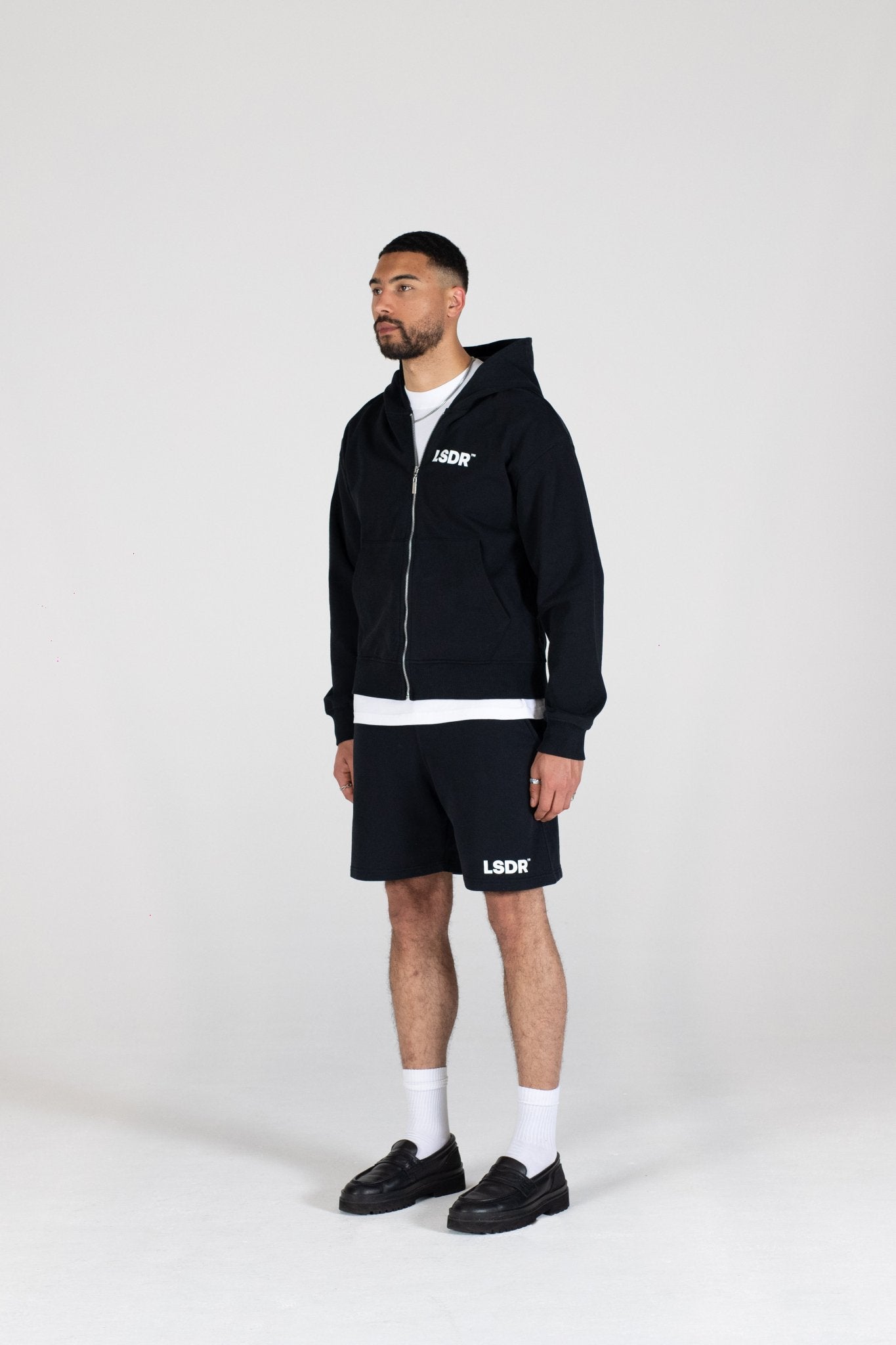 EXPLORERS ZIP HOODIE - JET BLACK - LA SCÈNE DE RUEZip hoodieLA SCÈNE DE RUELA SCÈNE DE RUE