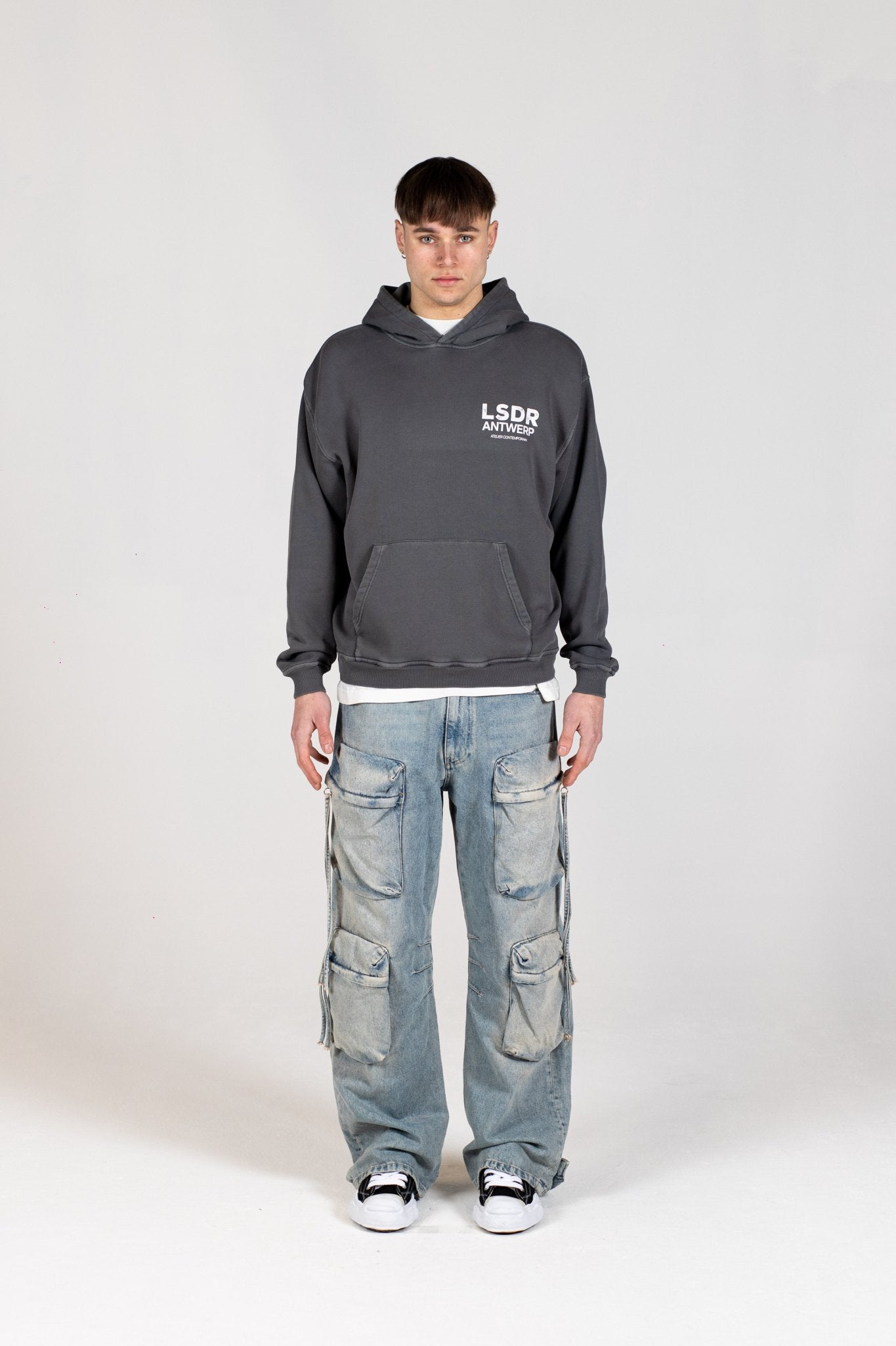 FLAGSHIP HOODIE - GRAY PINSTRIPE - LA SCÈNE DE RUEHoodieLA SCÈNE DE RUELA SCÈNE DE RUE