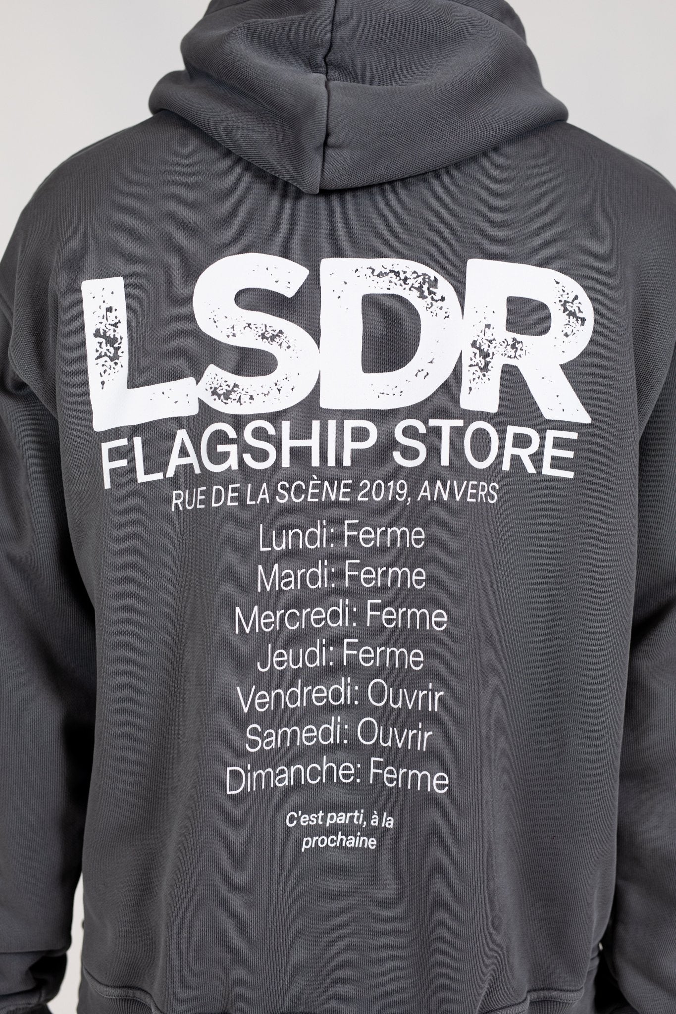 FLAGSHIP HOODIE - GRAY PINSTRIPE - LA SCÈNE DE RUEHoodieLA SCÈNE DE RUELA SCÈNE DE RUE