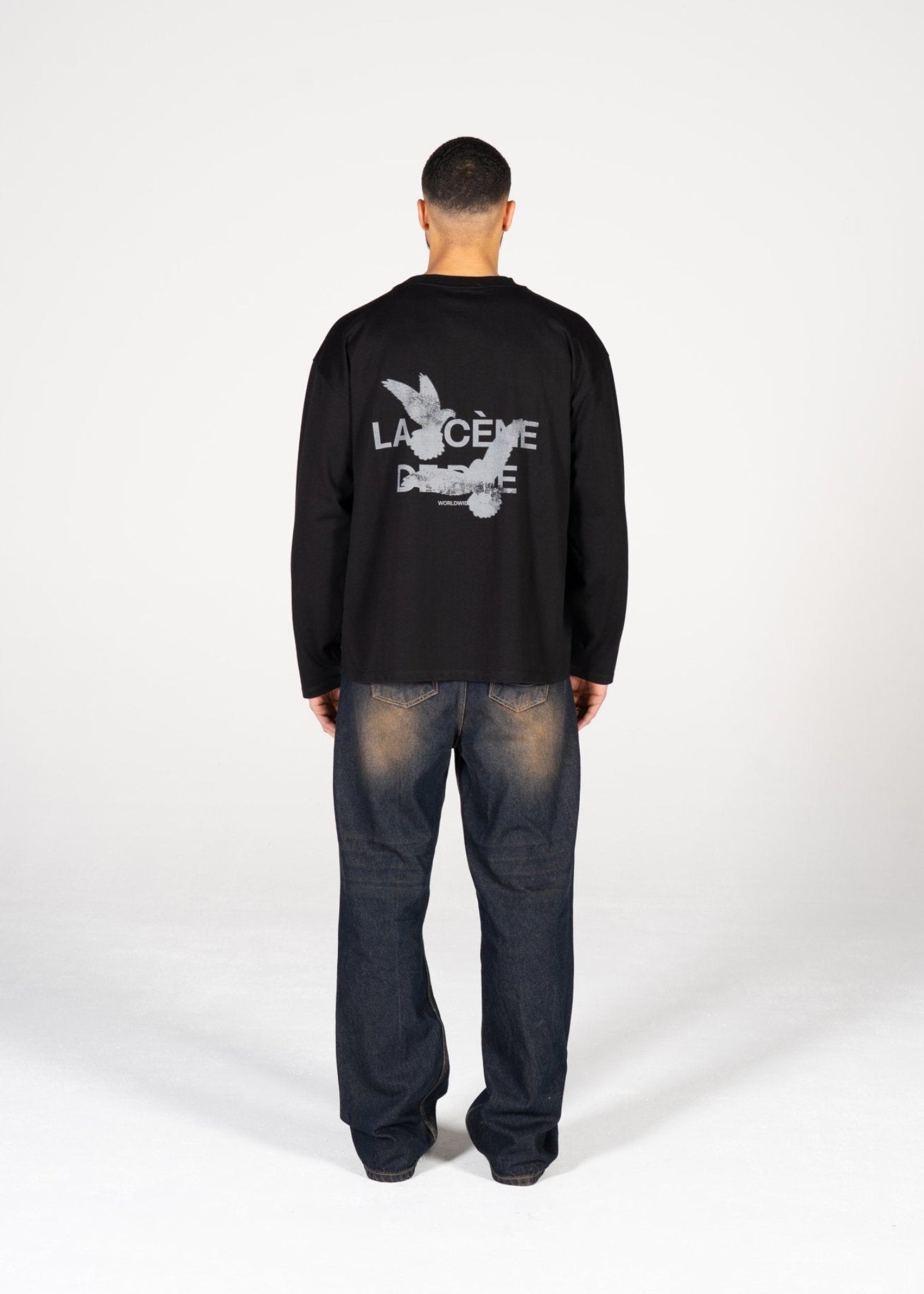 FLYING HIGHER LONG SLEEVE - FADED BLACK - LA SCÈNE DE RUELong sleeved T-shirtLA SCÈNE DE RUELA SCÈNE DE RUE
