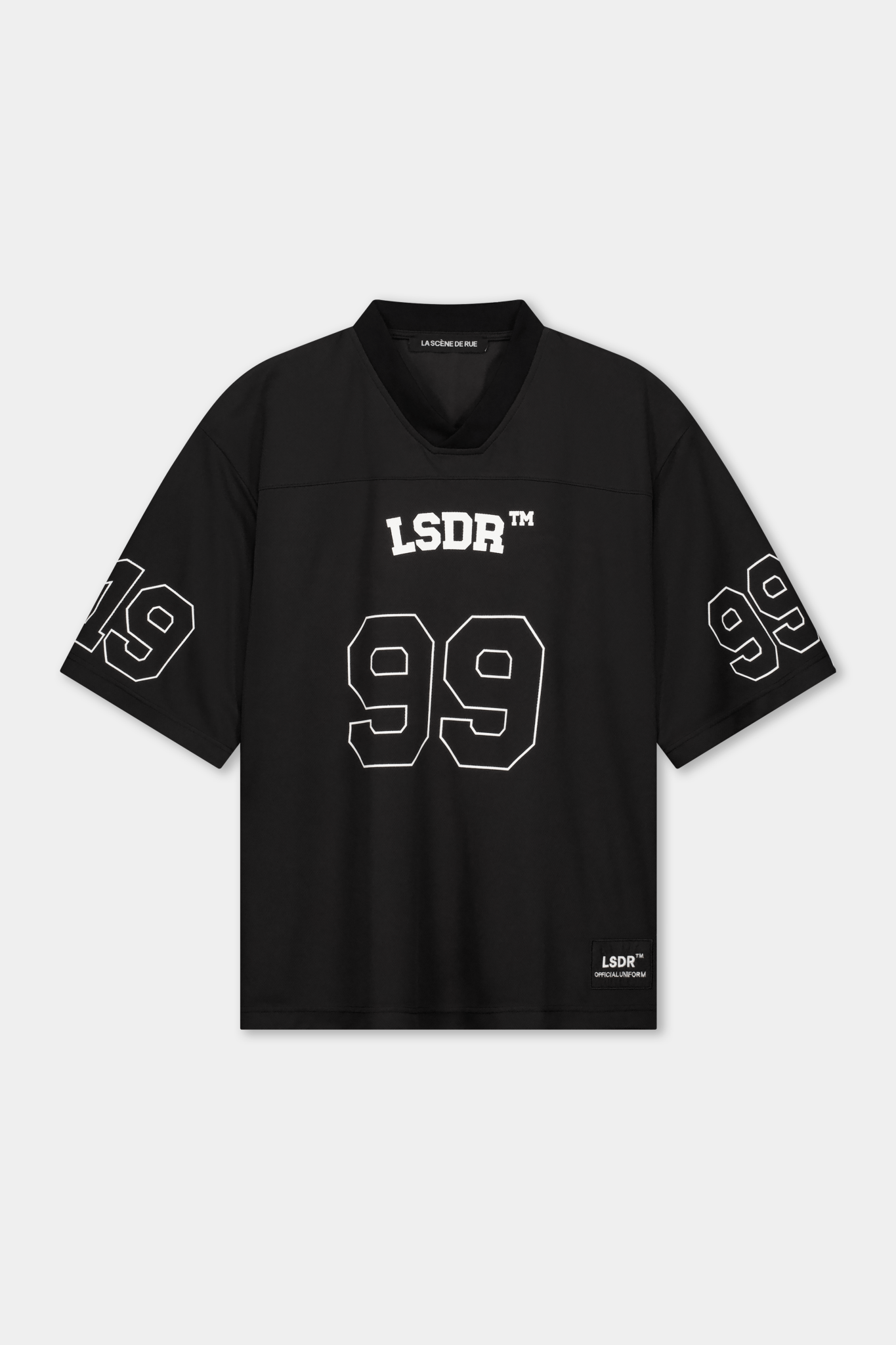FOOTBALL JERSEY - JET BLACK - LA SCÈNE DE RUET-ShirtLA SCÈNE DE RUELA SCÈNE DE RUE