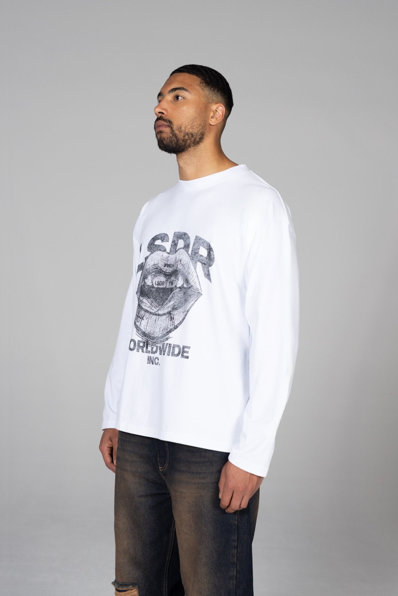 INTENSITY LONG SLEEVE - AGED WHITE - LA SCÈNE DE RUELong sleeved T-shirtLA SCÈNE DE RUELA SCÈNE DE RUE