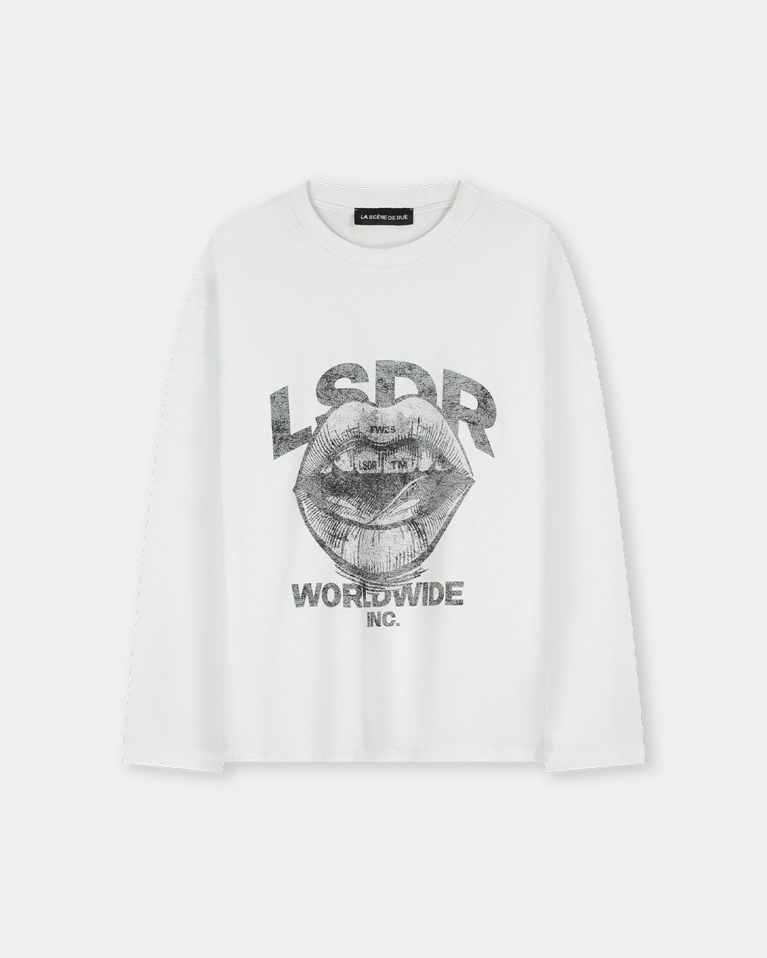 INTENSITY LONG SLEEVE - AGED WHITE - LA SCÈNE DE RUELong sleeved T-shirtLA SCÈNE DE RUELA SCÈNE DE RUE