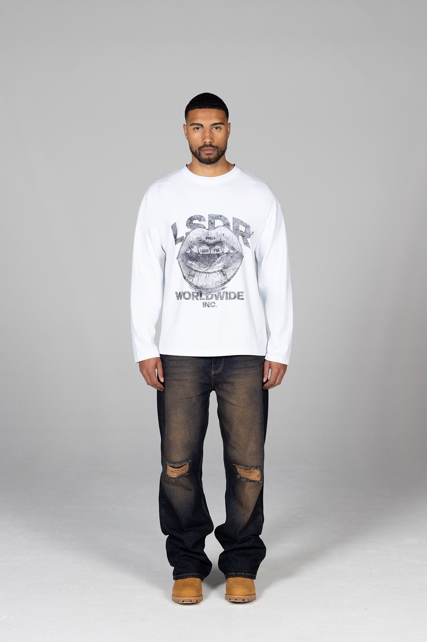 INTENSITY LONG SLEEVE - AGED WHITE - LA SCÈNE DE RUELong sleeved T-shirtLA SCÈNE DE RUELA SCÈNE DE RUE