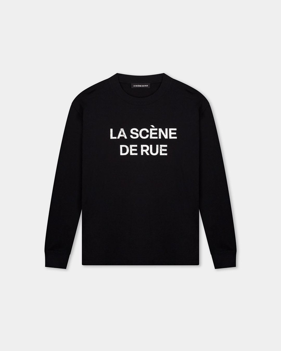LOGO LONG SLEEVE V2 - JET BLACK - LA SCÈNE DE RUELong sleeved T-shirtLA SCÈNE DE RUELA SCÈNE DE RUE