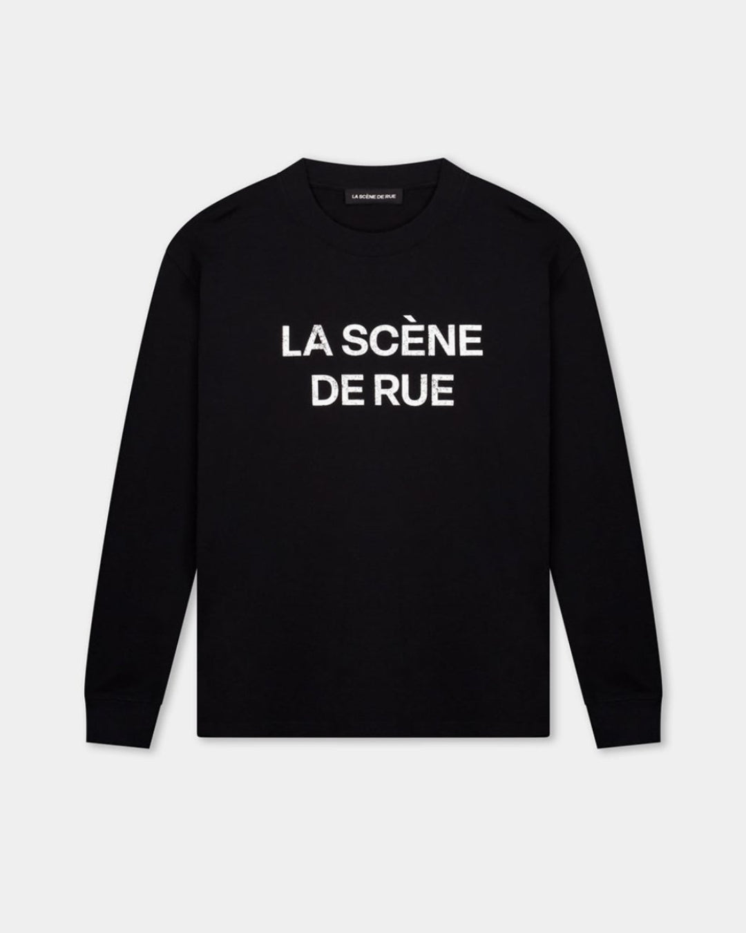 LOGO LONG SLEEVE V2 - JET BLACK - LA SCÈNE DE RUELong sleeved T-shirtLA SCÈNE DE RUELA SCÈNE DE RUE