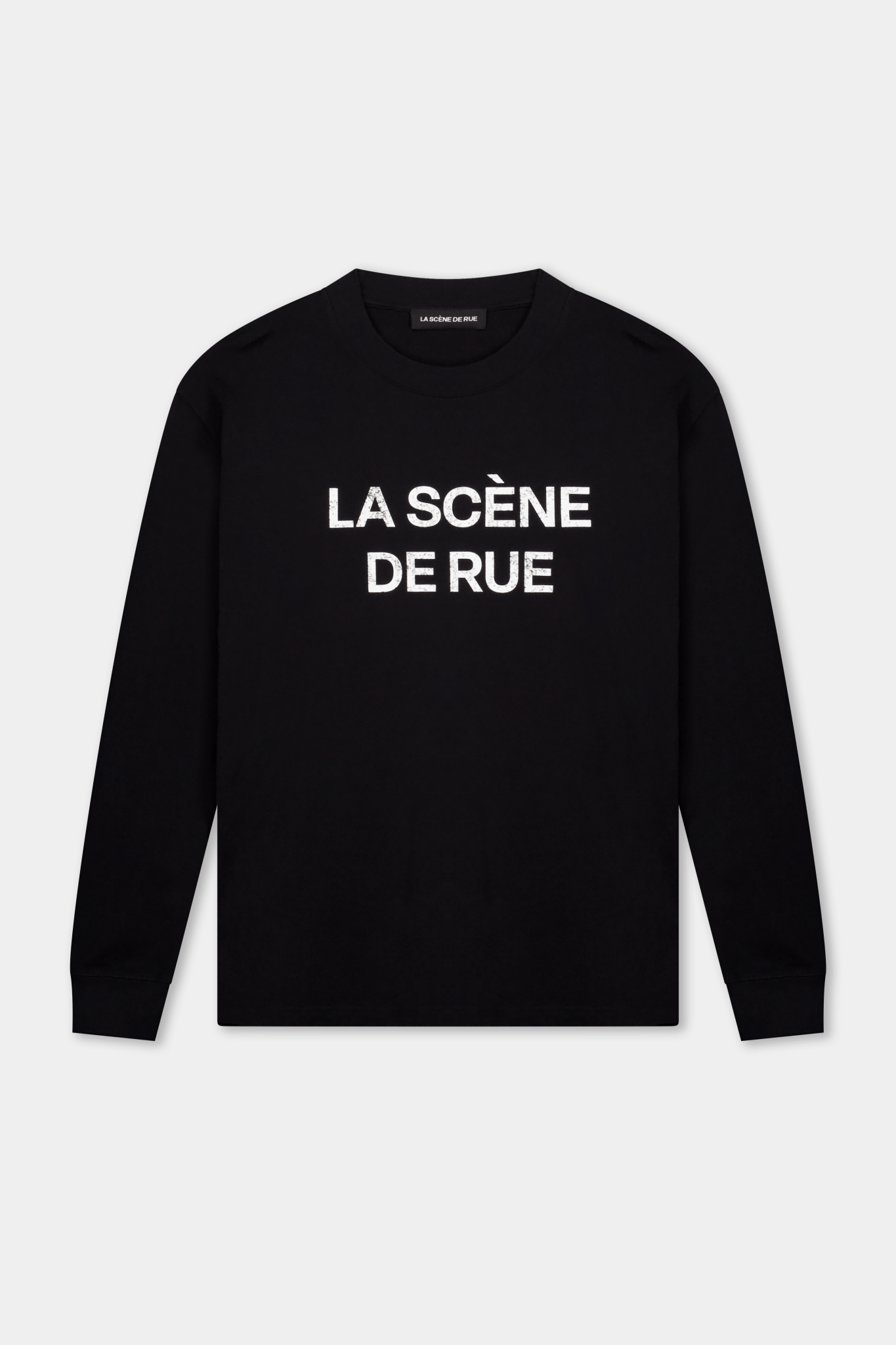 LOGO LONG SLEEVE V2 - JET BLACK - LA SCÈNE DE RUELong sleeved T-shirtLA SCÈNE DE RUELA SCÈNE DE RUE
