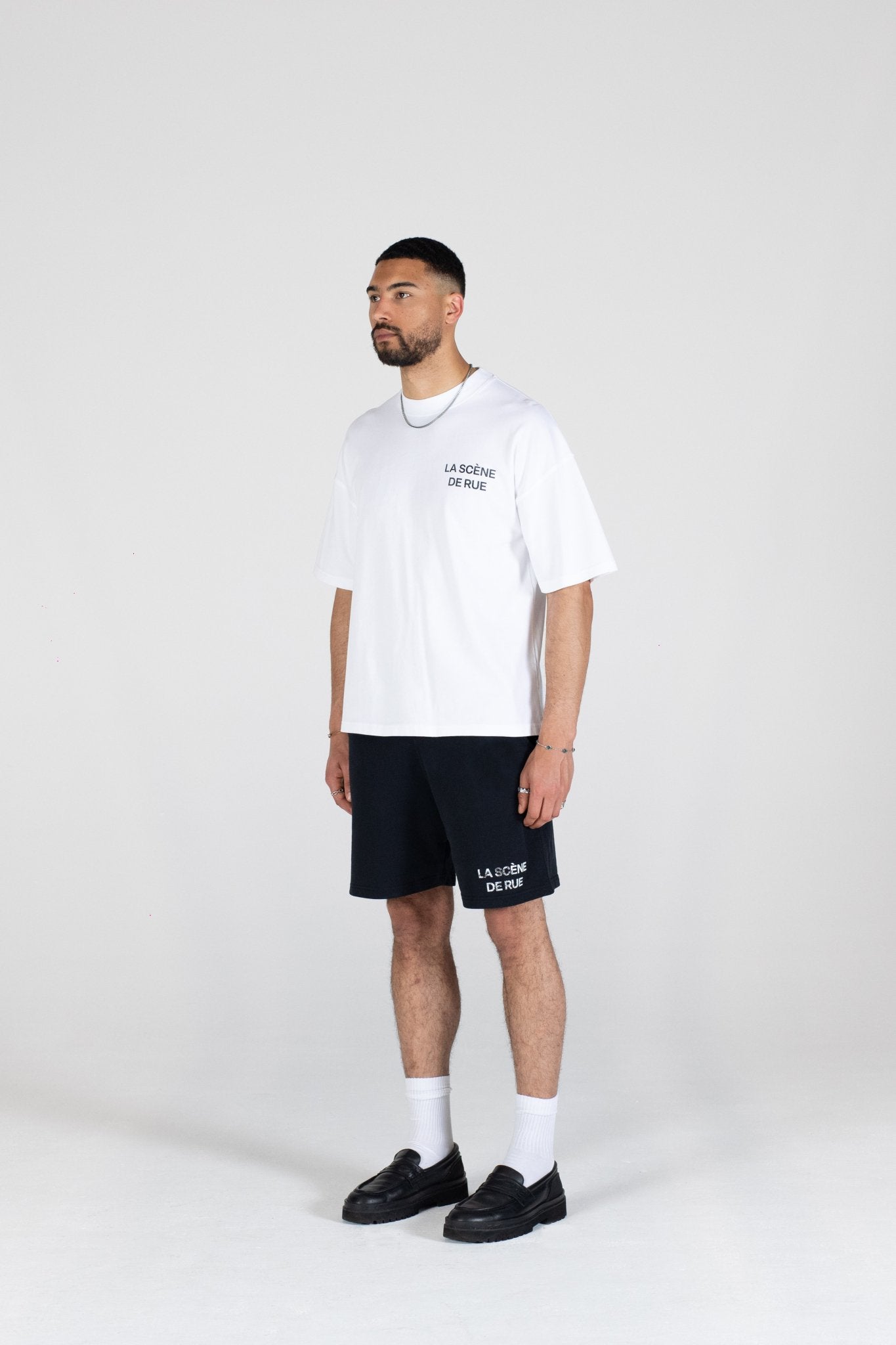 LOGO SHORT V1 - JET BLACK - LA SCÈNE DE RUETrackpantsLA SCÈNE DE RUELA SCÈNE DE RUE