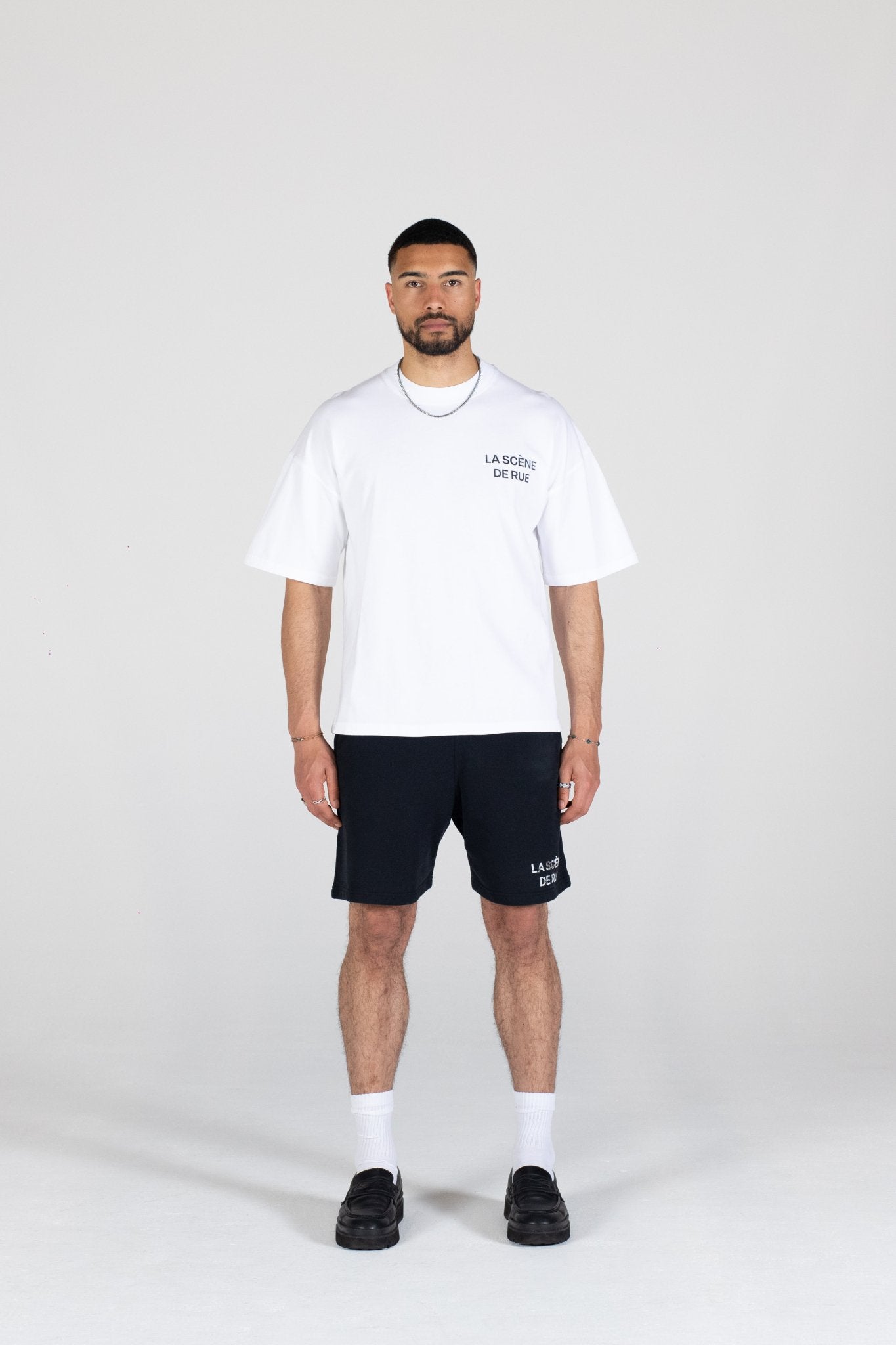 LOGO SHORT V1 - JET BLACK - LA SCÈNE DE RUETrackpantsLA SCÈNE DE RUELA SCÈNE DE RUE