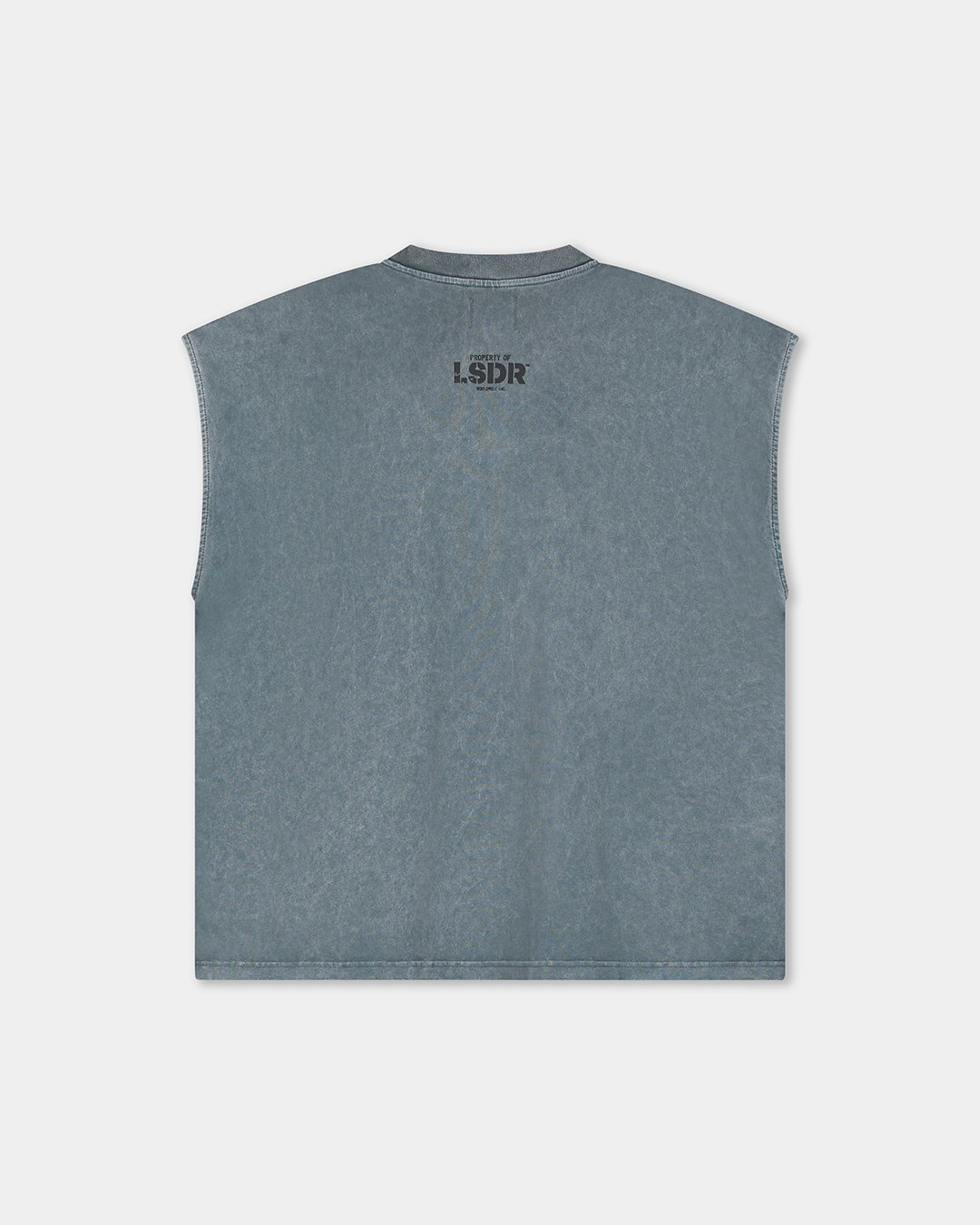 PROPERTY SLEEVELESS T-SHIRT - WASHED BLUE - LA SCÈNE DE RUET-ShirtLA SCÈNE DE RUELA SCÈNE DE RUE - TANKTOP LSDR HEAVY WASHED