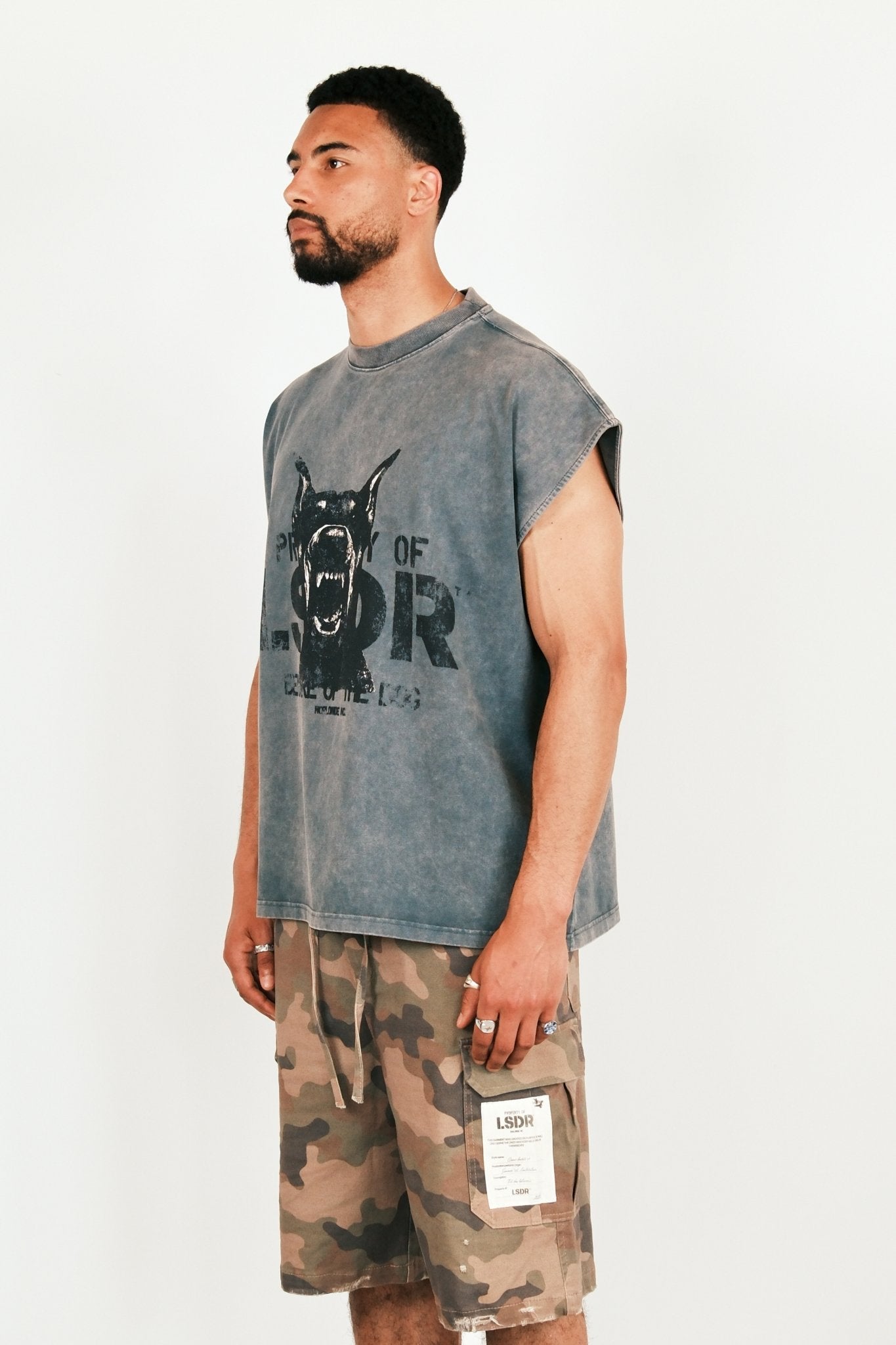 PROPERTY SLEEVELESS T-SHIRT - WASHED BLUE - LA SCÈNE DE RUET-ShirtLA SCÈNE DE RUELA SCÈNE DE RUE