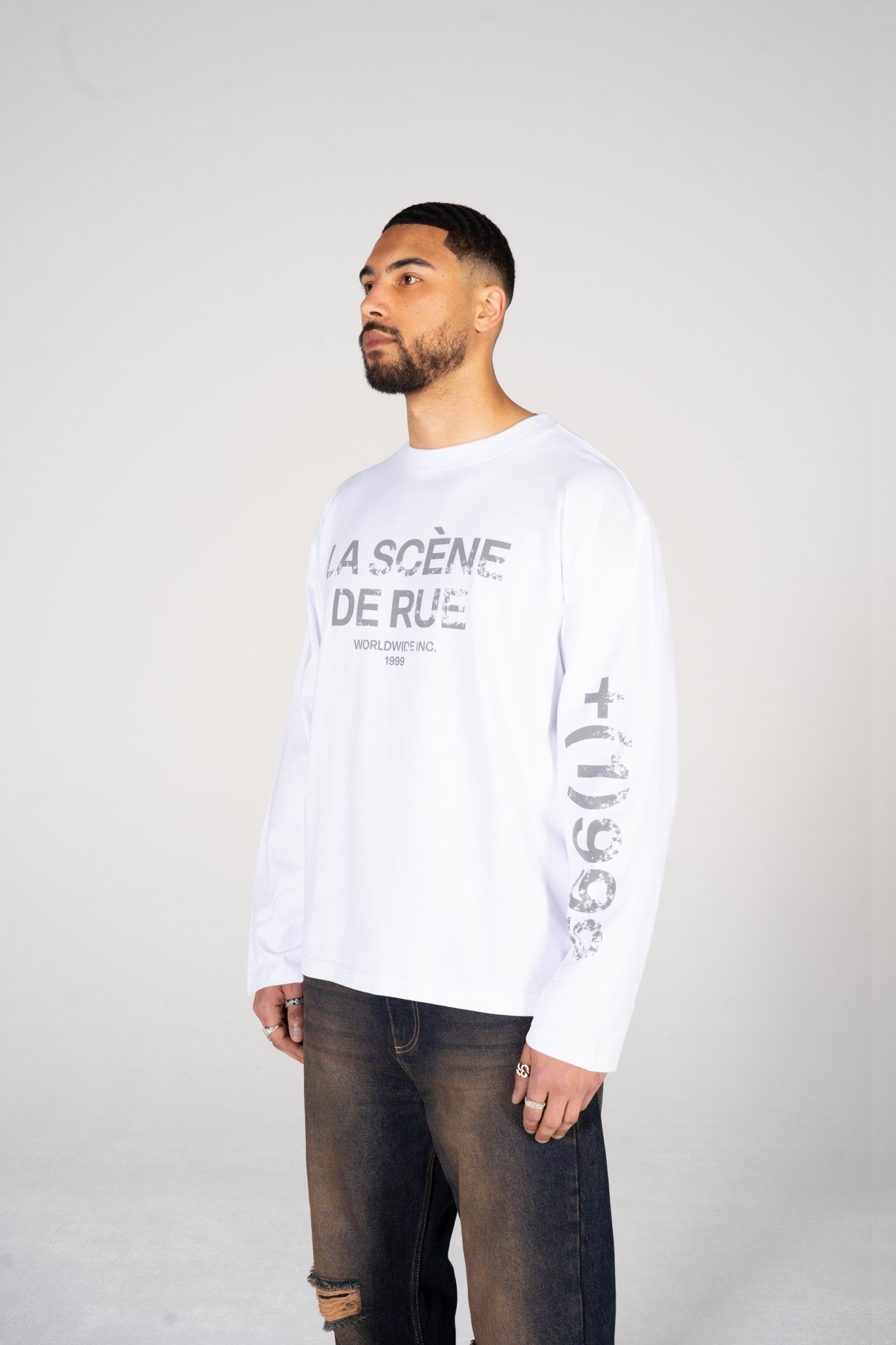 PURPOSE LONG SLEEVE - AGED WHITE - LA SCÈNE DE RUELong sleeved T-shirtLA SCÈNE DE RUELA SCÈNE DE RUE