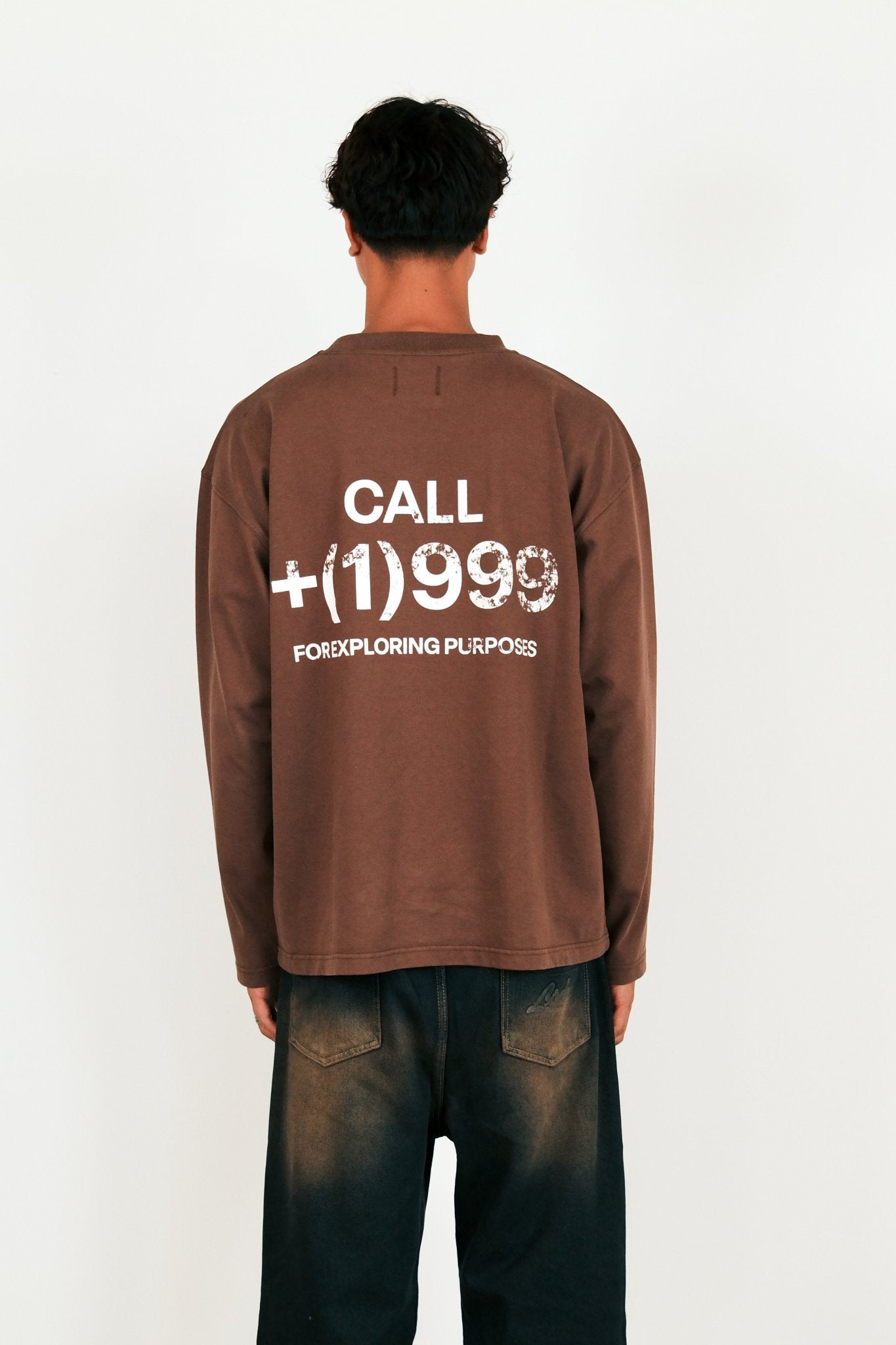 PURPOSE LONG SLEEVE - SEAL BROWN - LA SCÈNE DE RUELong sleeved T-shirtLA SCÈNE DE RUELA SCÈNE DE RUE