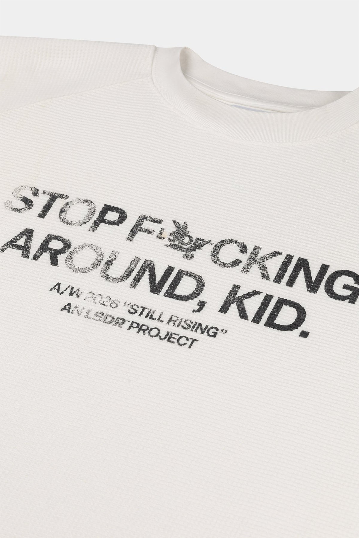 FCKING WAFFLE LONG SLEEVE - OFF WHITE