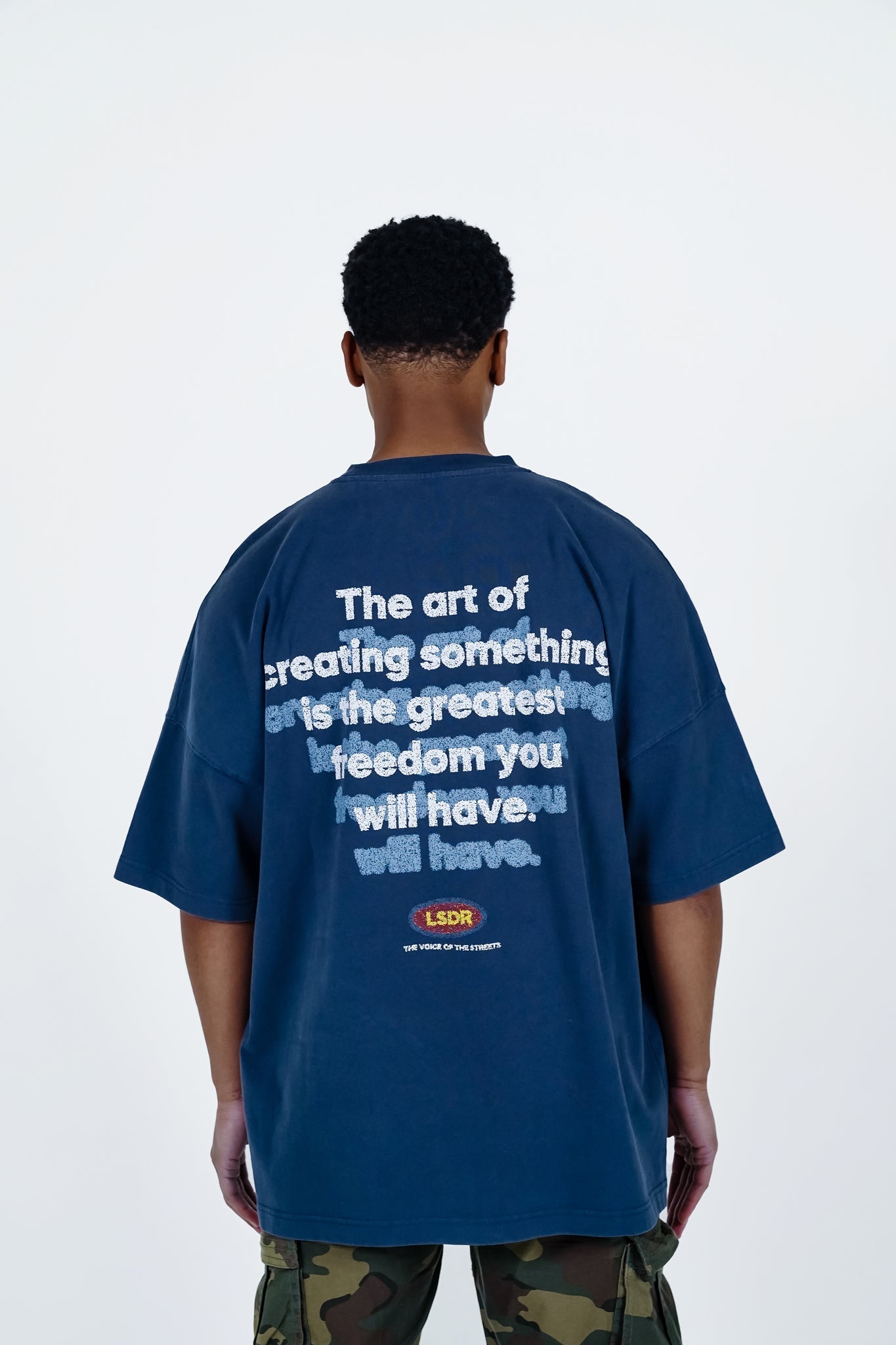 FREEDOM OF ART T-SHIRT - INSIGNIA BLUE - LA SCÈNE DE RUET-ShirtLA SCÈNE DE RUELA SCÈNE DE RUE