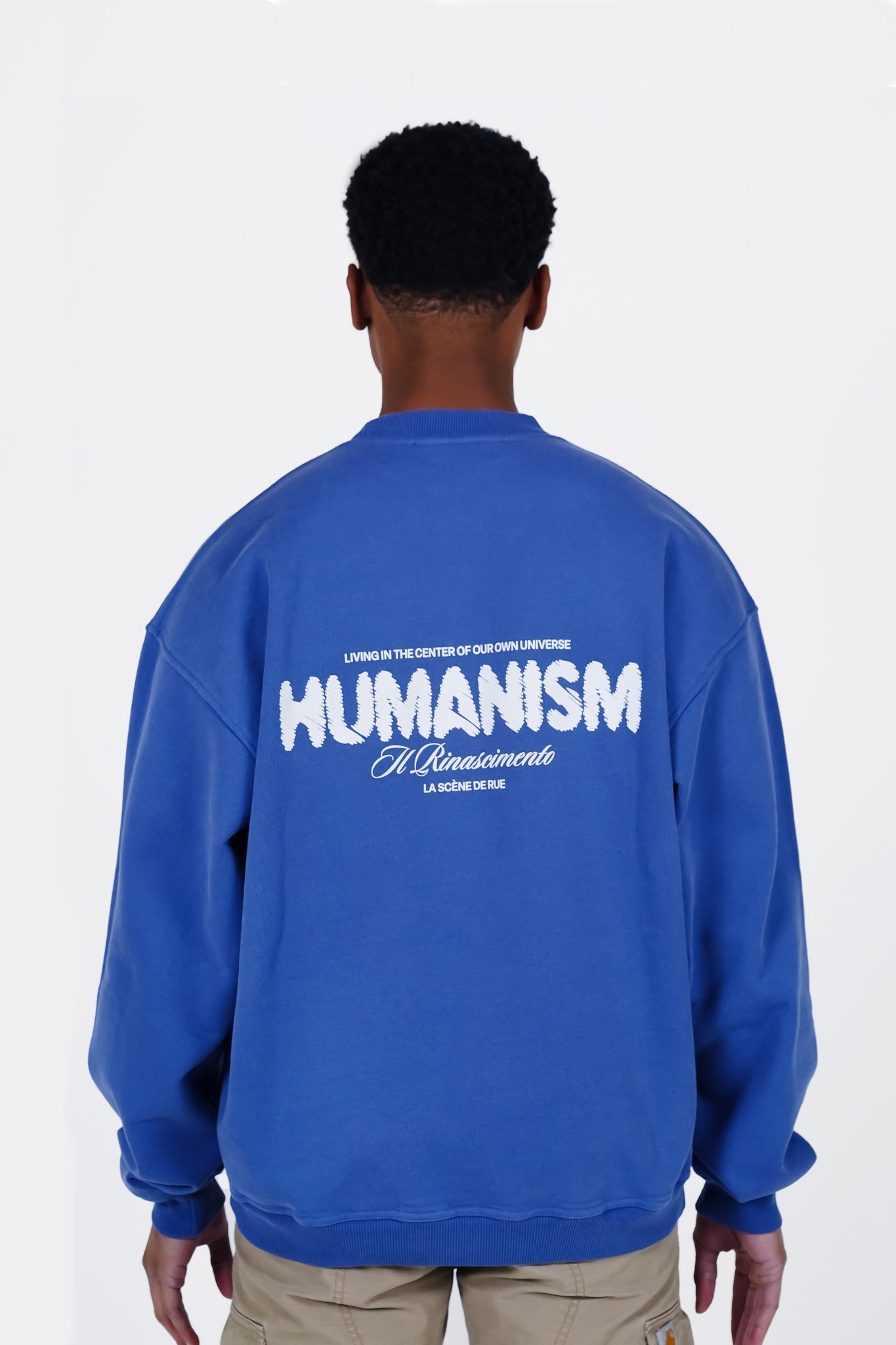 HUMANISM SWEATER - MARLIN BLUE - LA SCÈNE DE RUESweaterLA SCÈNE DE RUELA SCÈNE DE RUE