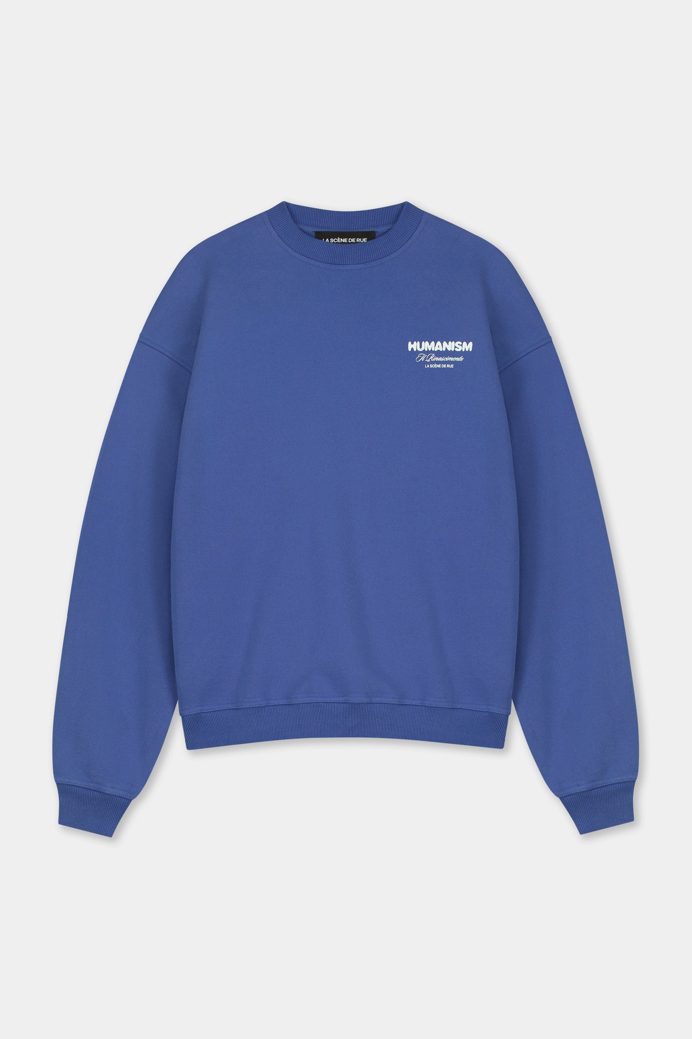 HUMANISM SWEATER - MARLIN BLUE - LA SCÈNE DE RUESweaterLA SCÈNE DE RUELA SCÈNE DE RUE