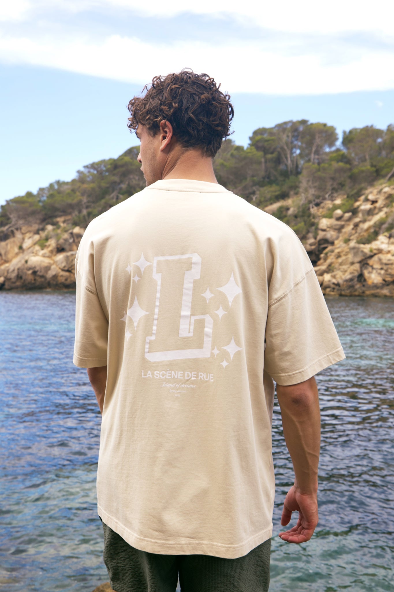 ISLAND STARS T-SHIRT - OATMEAL - LA SCÈNE DE RUET-ShirtLA SCÈNE DE RUELA SCÈNE DE RUE