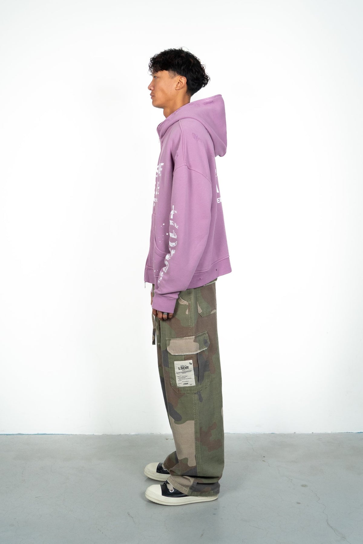 PURPOSE ZIP HOODIE - DUSTY LAVENDER