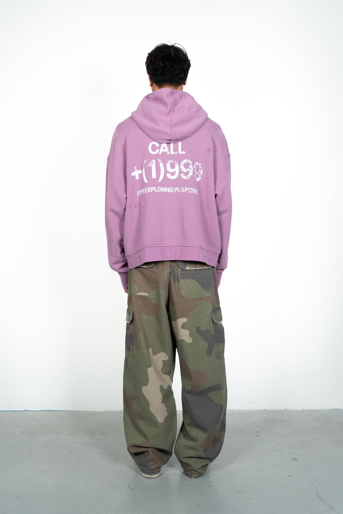 PURPOSE ZIP HOODIE - DUSTY LAVENDER