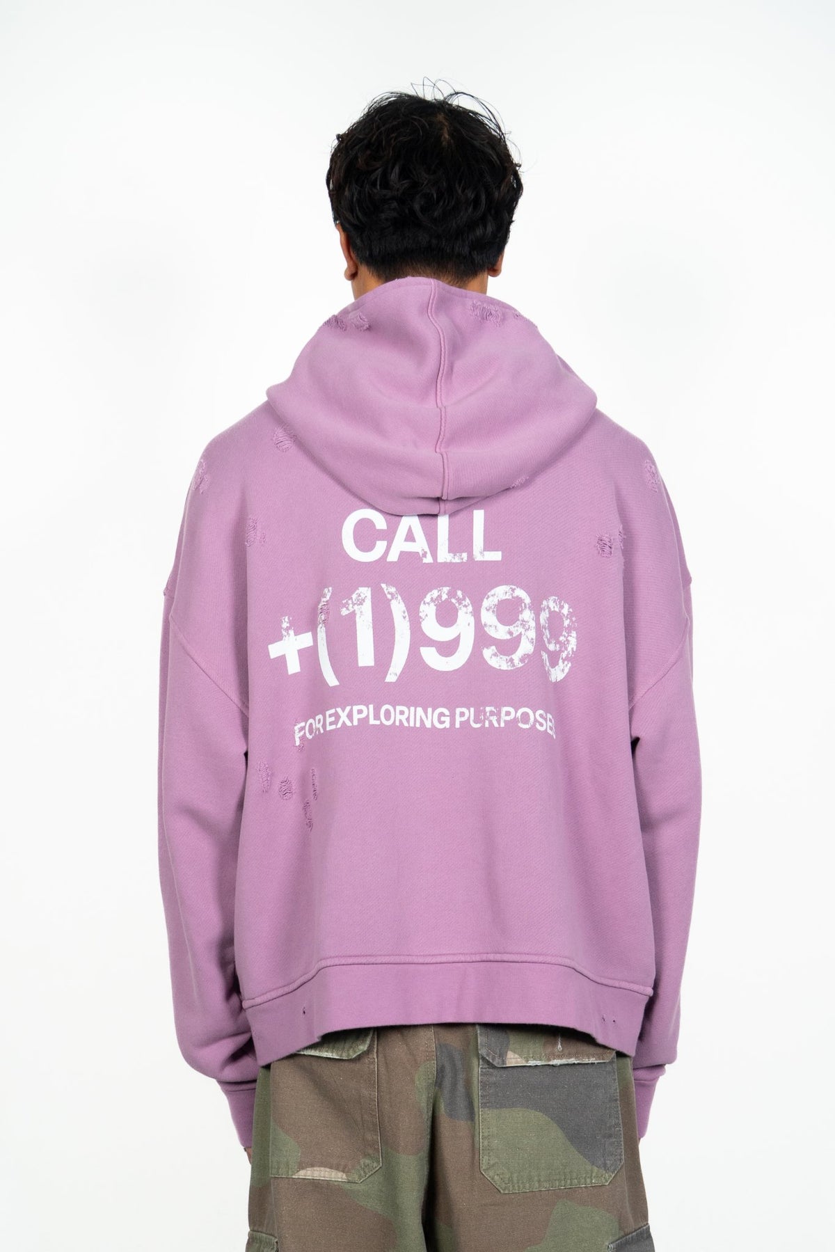 PURPOSE ZIP HOODIE - DUSTY LAVENDER