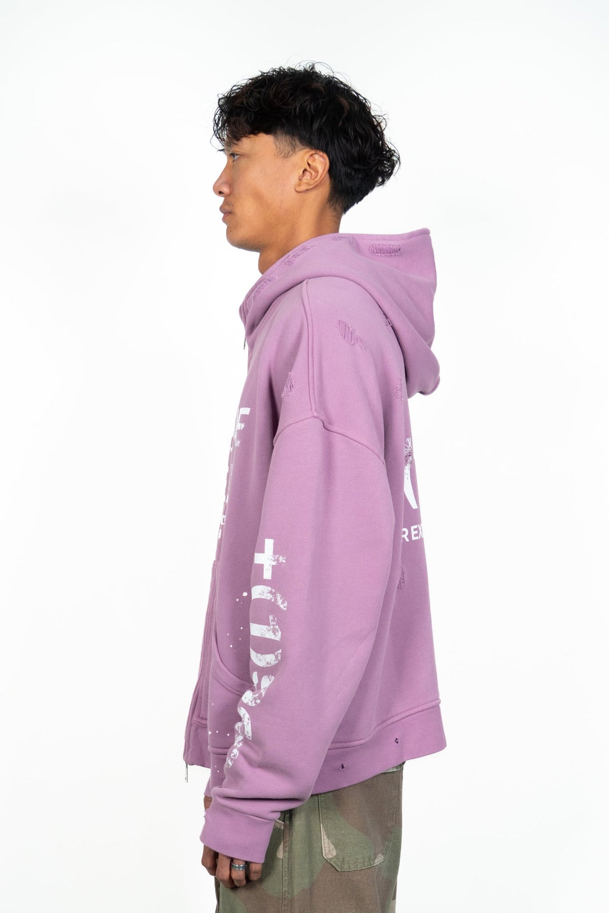 PURPOSE ZIP HOODIE - DUSTY LAVENDER