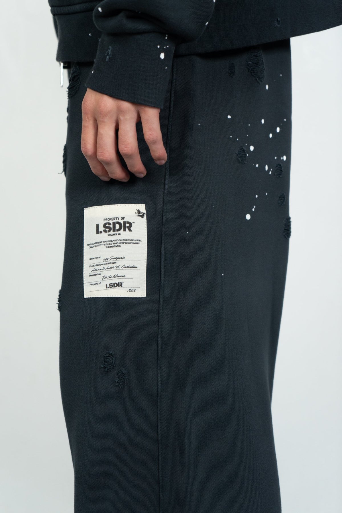 999 SWEATPANTS - WASHED ANTHRACITE