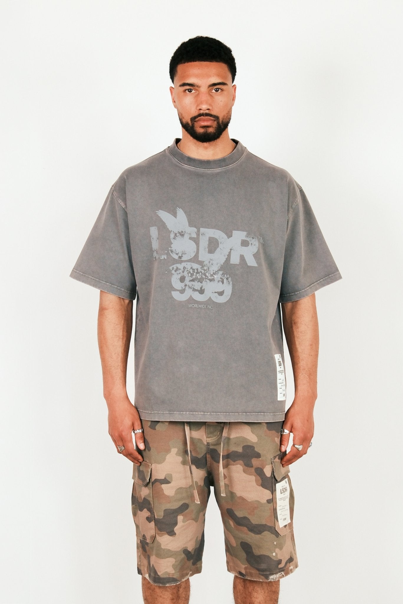 999 T-SHIRT - WASHED GRAY - LA SCÈNE DE RUET-ShirtLA SCÈNE DE RUELA SCÈNE DE RUE - LSDR T-SHIRT OVERSIZED HAVEYWEIGHT BOXY