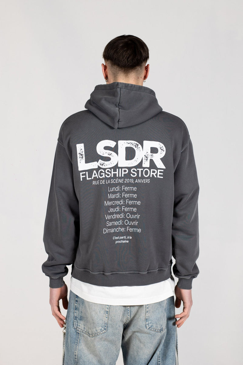 FLAGSHIP HOODIE - GRAY PINSTRIPE - LA SCÈNE DE RUEHoodieLA SCÈNE DE RUELA SCÈNE DE RUE