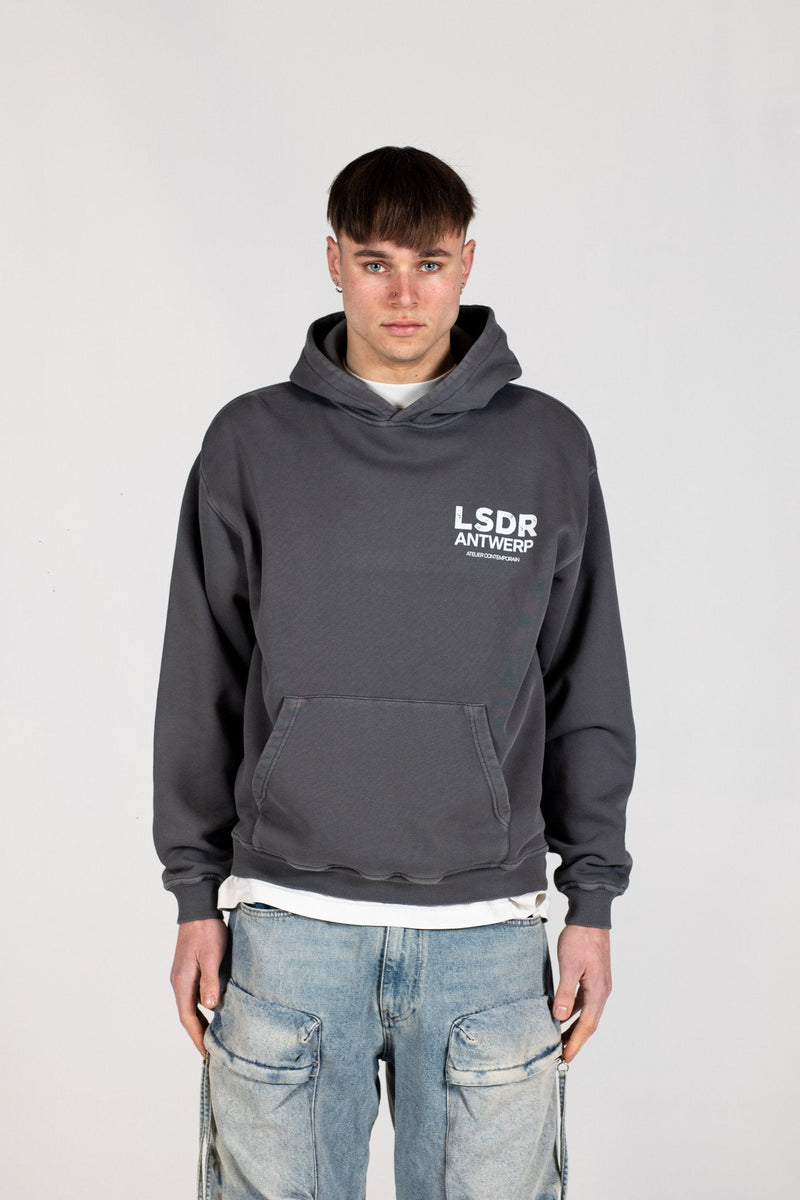 FLAGSHIP HOODIE - GRAY PINSTRIPE - LA SCÈNE DE RUEHoodieLA SCÈNE DE RUELA SCÈNE DE RUE