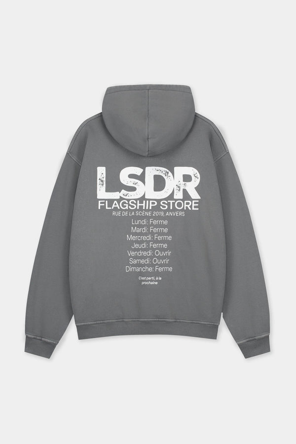 FLAGSHIP HOODIE - GRAY PINSTRIPE - LA SCÈNE DE RUEHoodieLA SCÈNE DE RUELA SCÈNE DE RUE