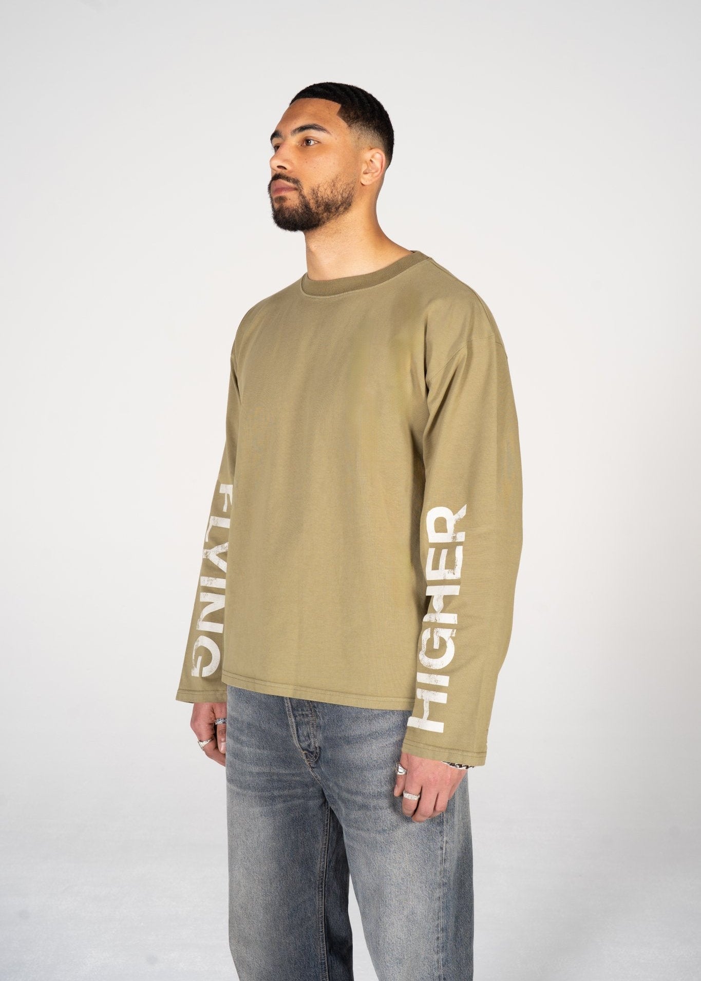 FLYING HIGHER LONG SLEEVE - DEEP GREEN - LA SCÈNE DE RUELong sleeved T-shirtLA SCÈNE DE RUELA SCÈNE DE RUE