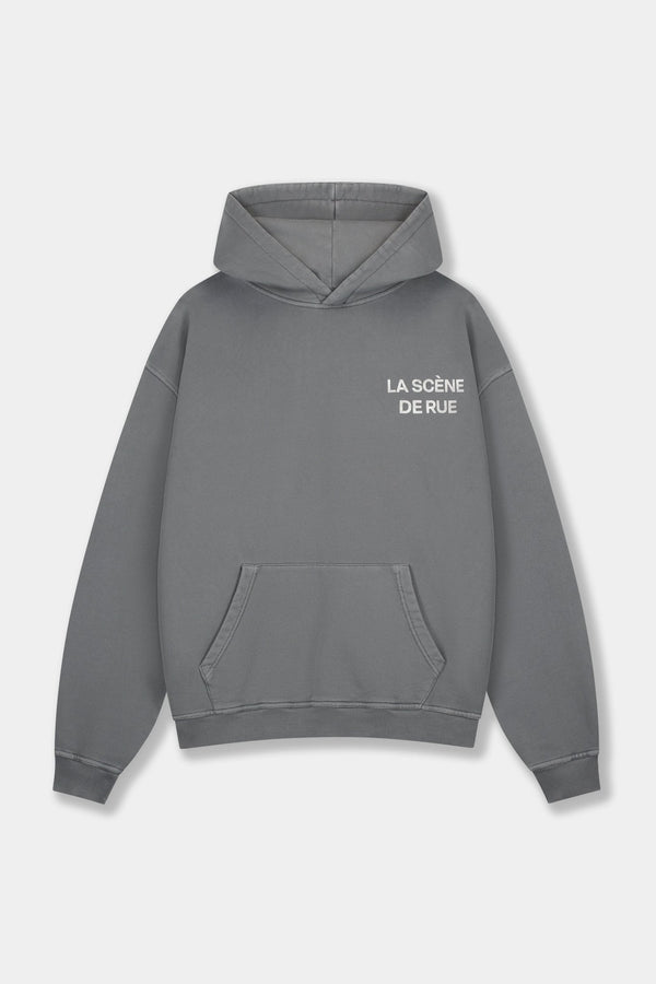 FREEDOM HOODIE - GRAY PINSTRIPE - LA SCÈNE DE RUEHoodieLA SCÈNE DE RUELA SCÈNE DE RUE