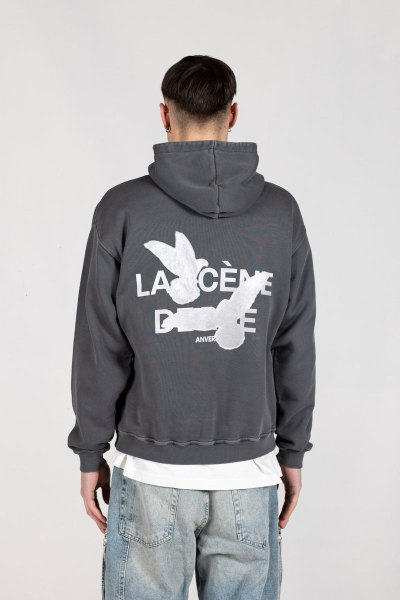 FREEDOM HOODIE - GRAY PINSTRIPE - LA SCÈNE DE RUEHoodieLA SCÈNE DE RUELA SCÈNE DE RUE