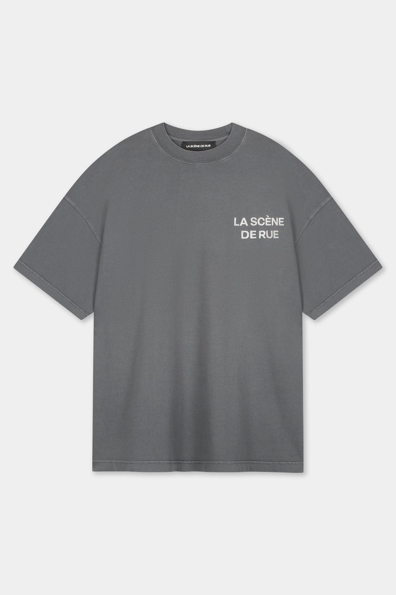 FREEDOM T-SHIRT - GRAY PINSTRIPE - LA SCÈNE DE RUET-ShirtLA SCÈNE DE RUELA SCÈNE DE RUE