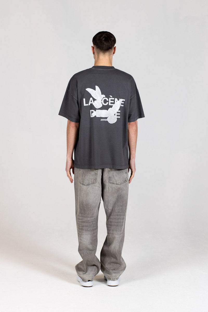 FREEDOM T-SHIRT - GRAY PINSTRIPE - LA SCÈNE DE RUET-ShirtLA SCÈNE DE RUELA SCÈNE DE RUE