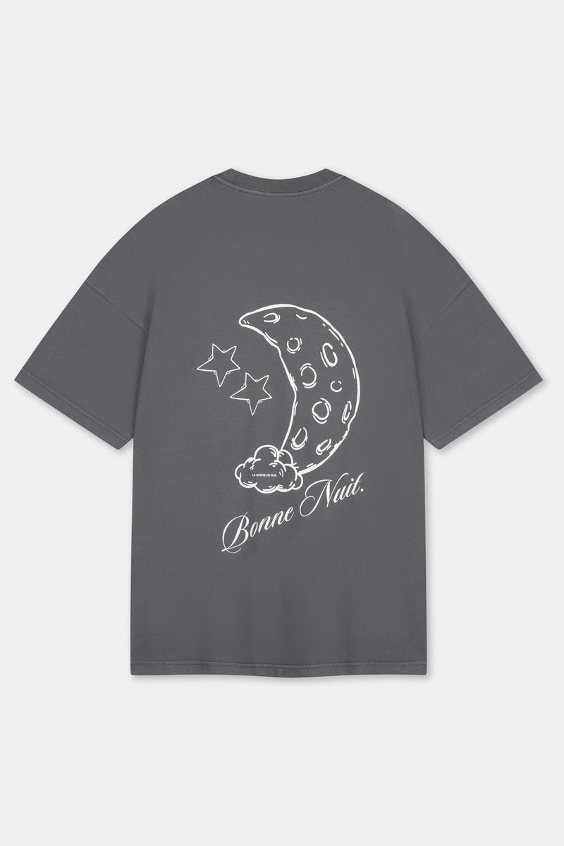 LA NUIT T-SHIRT - GRAY PINSTRIPE - LA SCÈNE DE RUET-shirtLA SCÈNE DE RUELA SCÈNE DE RUE