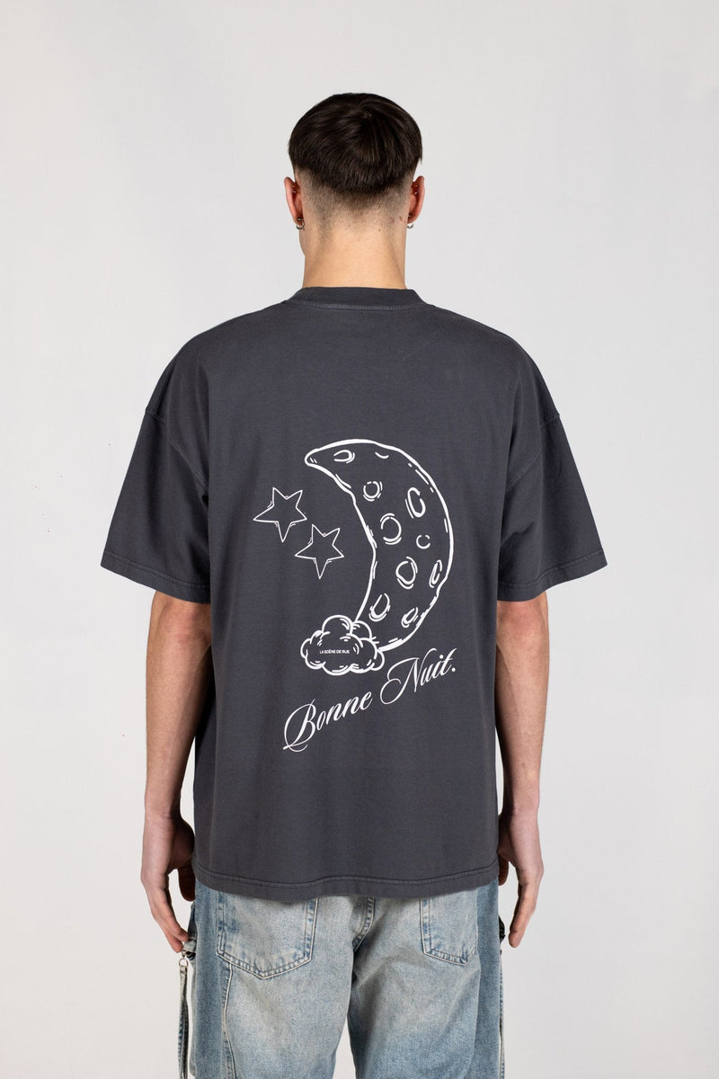 LA NUIT T-SHIRT - GRAY PINSTRIPE - LA SCÈNE DE RUET-shirtLA SCÈNE DE RUELA SCÈNE DE RUE