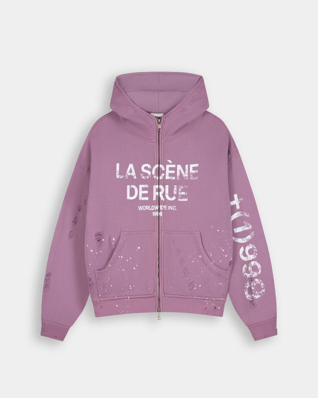 PURPOSE ZIP HOODIE - DUSTY LAVENDER