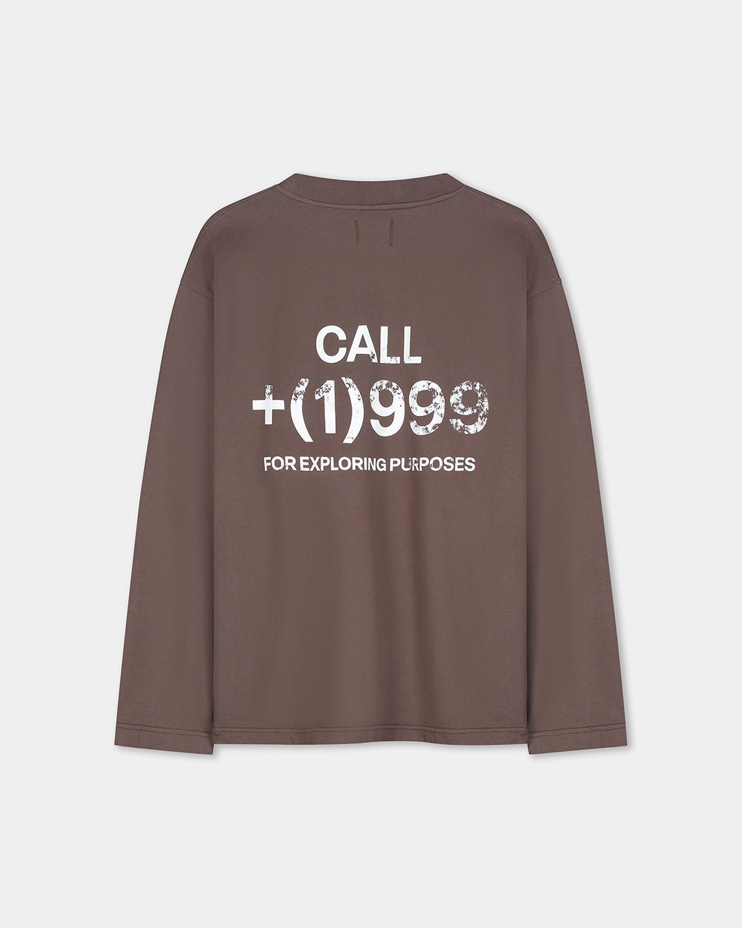 PURPOSE LONG SLEEVE - SEAL BROWN - LA SCÈNE DE RUE Long sleeved T-shirt LA SCÈNE DE RUE LA SCÈNE DE RUE - LSDR LS LONGSLEEVE BOXY FESTIVAL
