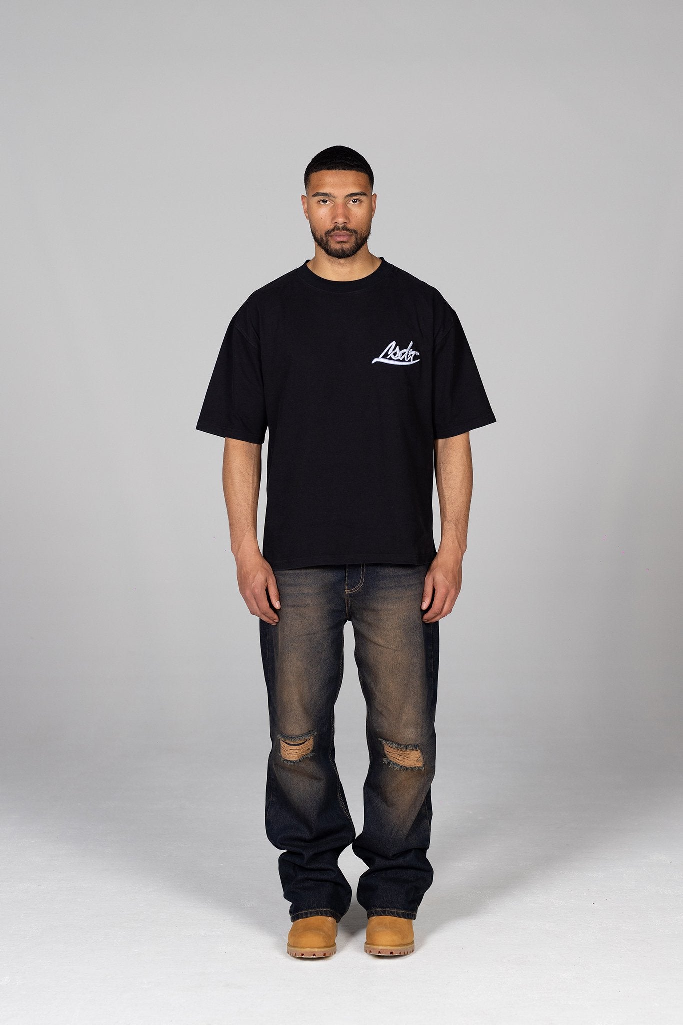 LOGO T-SHIRT LSDR - LA SCENE DE RUE T-SHIRT - WASHED BLACK LSDR T-SHIRT - EMBROIDERY T-SHIRT LSDR SCRIPT LOGO - BOXY OVERSIZED T-SHIRT LUXURY ACNE STUDIOS EQUALITE - BASIC T-SHIRT HEAVY - HEAVYWEIGHT T-SHIRT - LA SCENE DE RUE - 