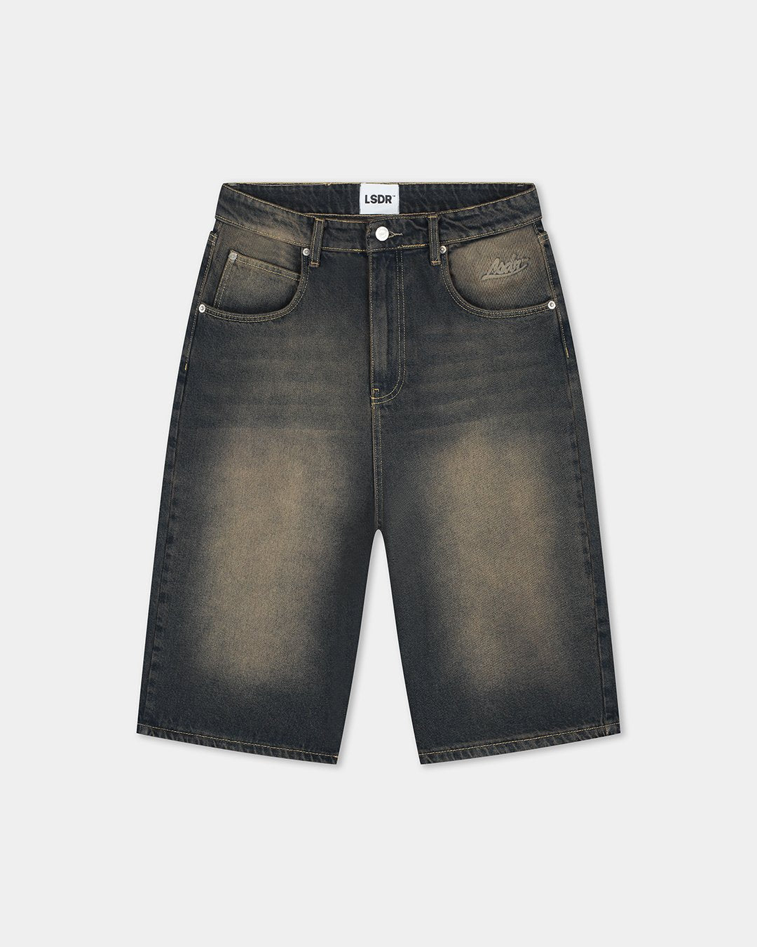 TERRE NOIR JORTS - DIRTY WASH - LA SCÈNE DE RUEDenim ShortLA SCÈNE DE RUELA SCÈNE DE RUE - LSDR