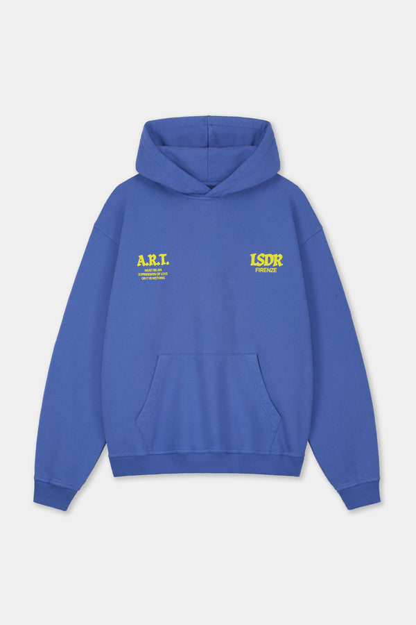 LSDR ART FIRENZE HOODIE BLUE YELLOW PURPLE